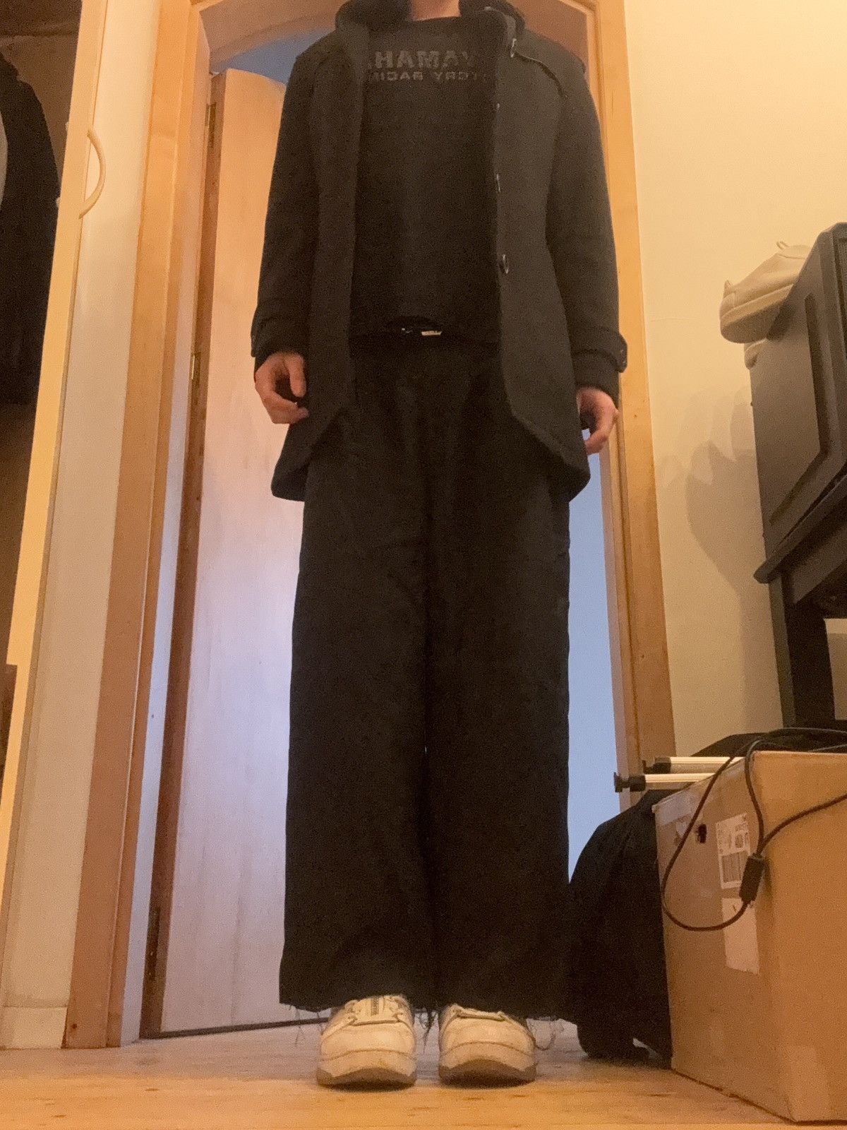 Katharine Hamnett London 1990s Heavy Wool Military Coat Size US M / EU 48-50 / 2 - 12 Thumbnail