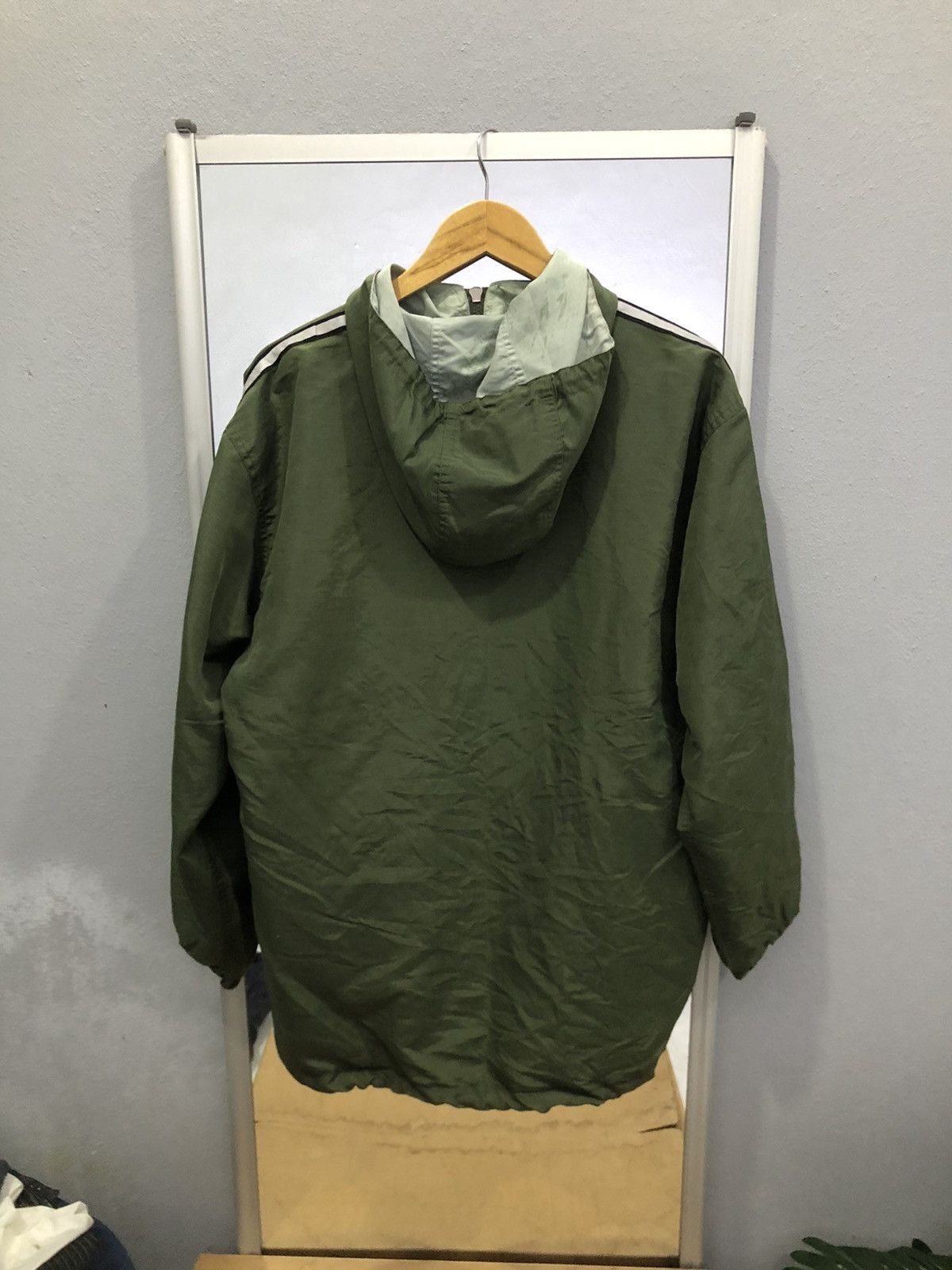 Beverly Hills Polo Club BHPC Olive Green Windbreaker 90s Vintage Korea Size US M / EU 48-50 / 2 - 14 Thumbnail