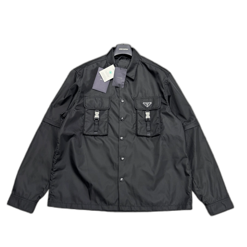 Prada Prada Nylon Jacket with Detachable Sleeves-yf Size US XL / EU 56 / 4 - 1 Thumbnail