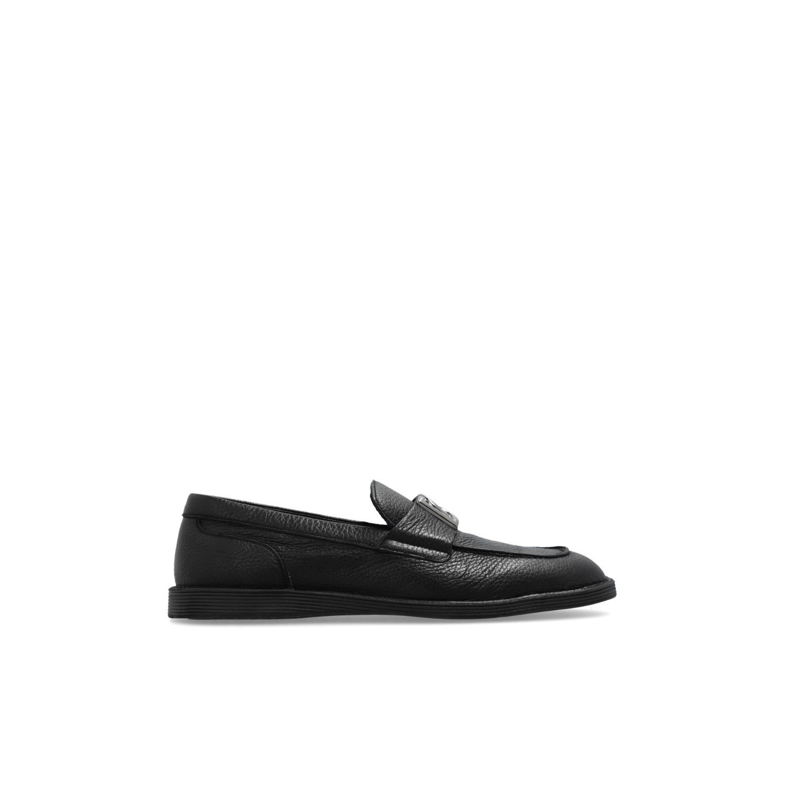 DOLCE&GABBANA New Florio Black Leather Loafers New & Authent