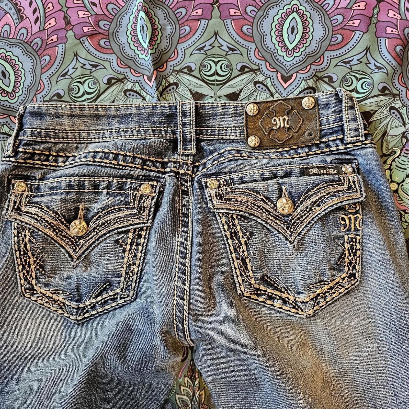 Designer Miss Me Women's Boot Cut Blue Jeans Size 30" / US 8 / IT 44 - 7 Thumbnail