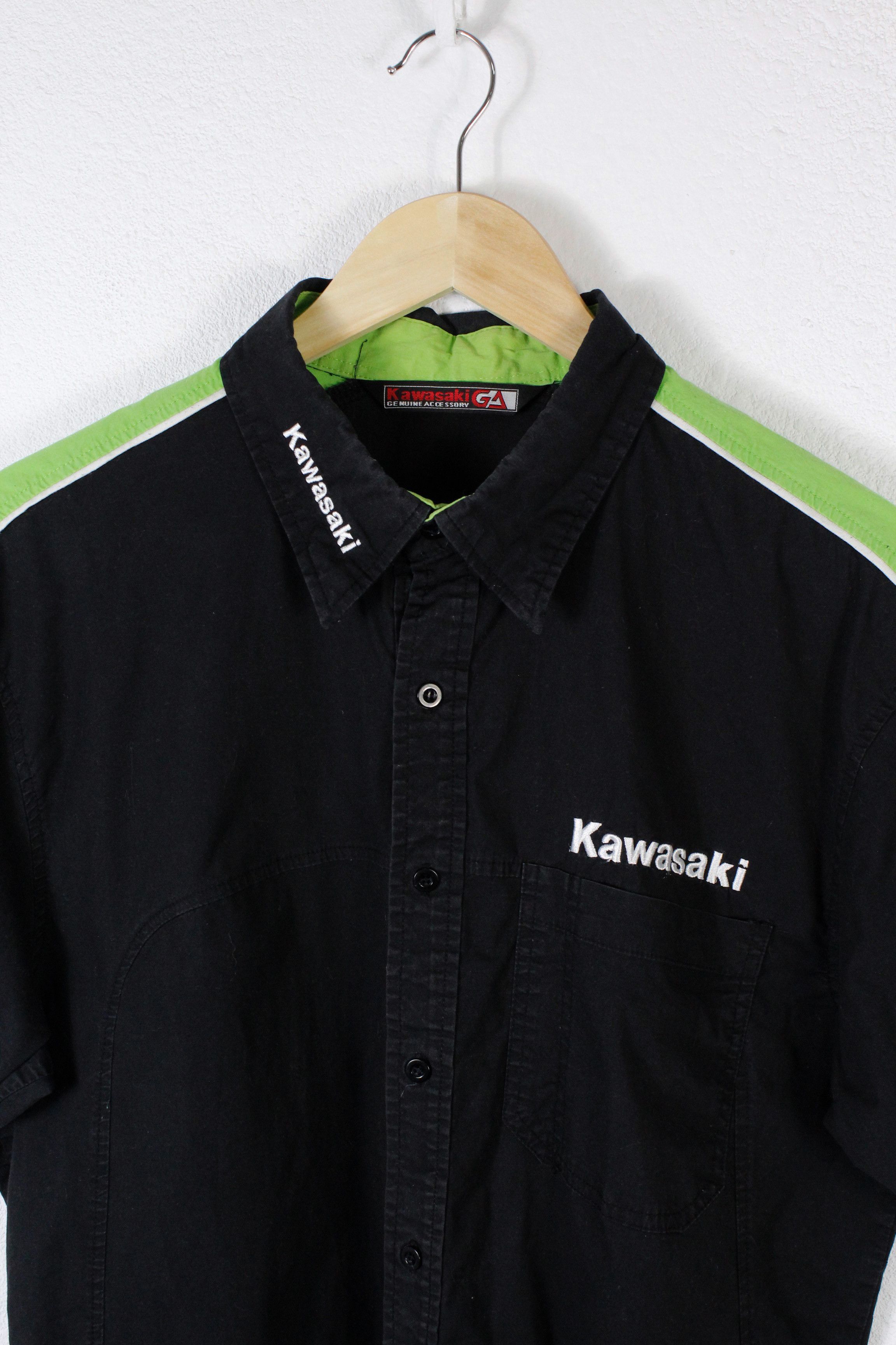 Japanese Brand Vintage Kawasaki Y2K Racing Graphic Short Sleeve Shirt L Size US L / EU 52-54 / 3 - 2 Thumbnail