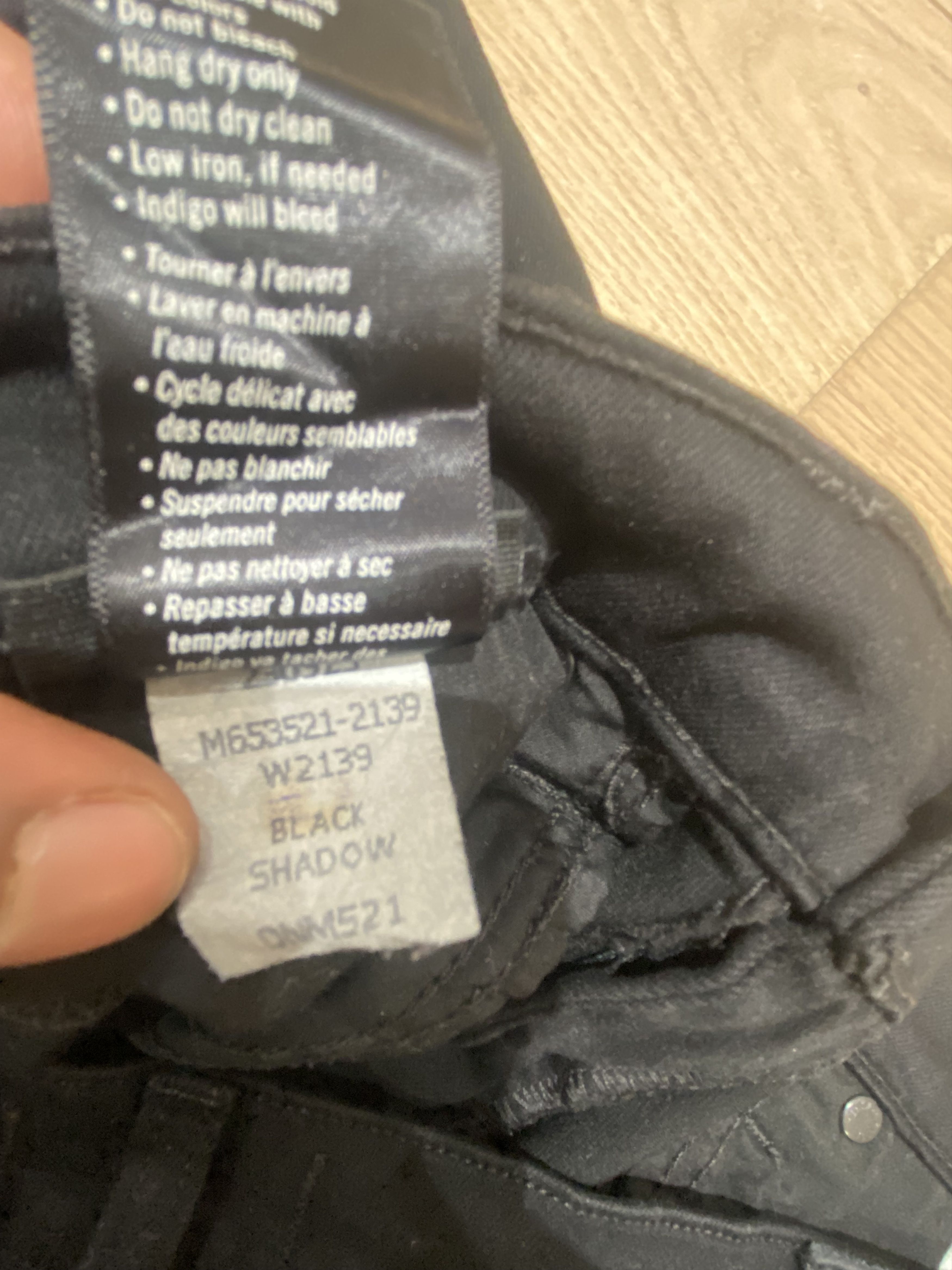 Paige Transcend Lennox 32” Slim Jean ‘Black Shadow’ Size US 32 / EU 48 - 11 Thumbnail