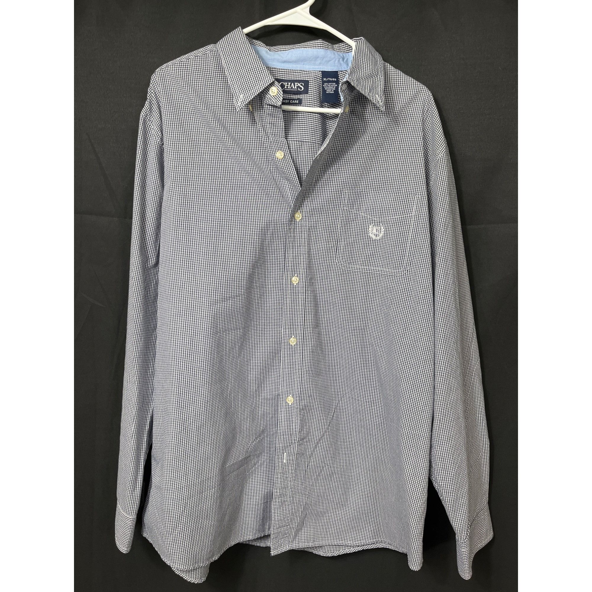 Chaps Chaps SKU 7609 Mens Checkered Shirt Button Down Size XL Size US XL / EU 56 / 4 - 1 Thumbnail
