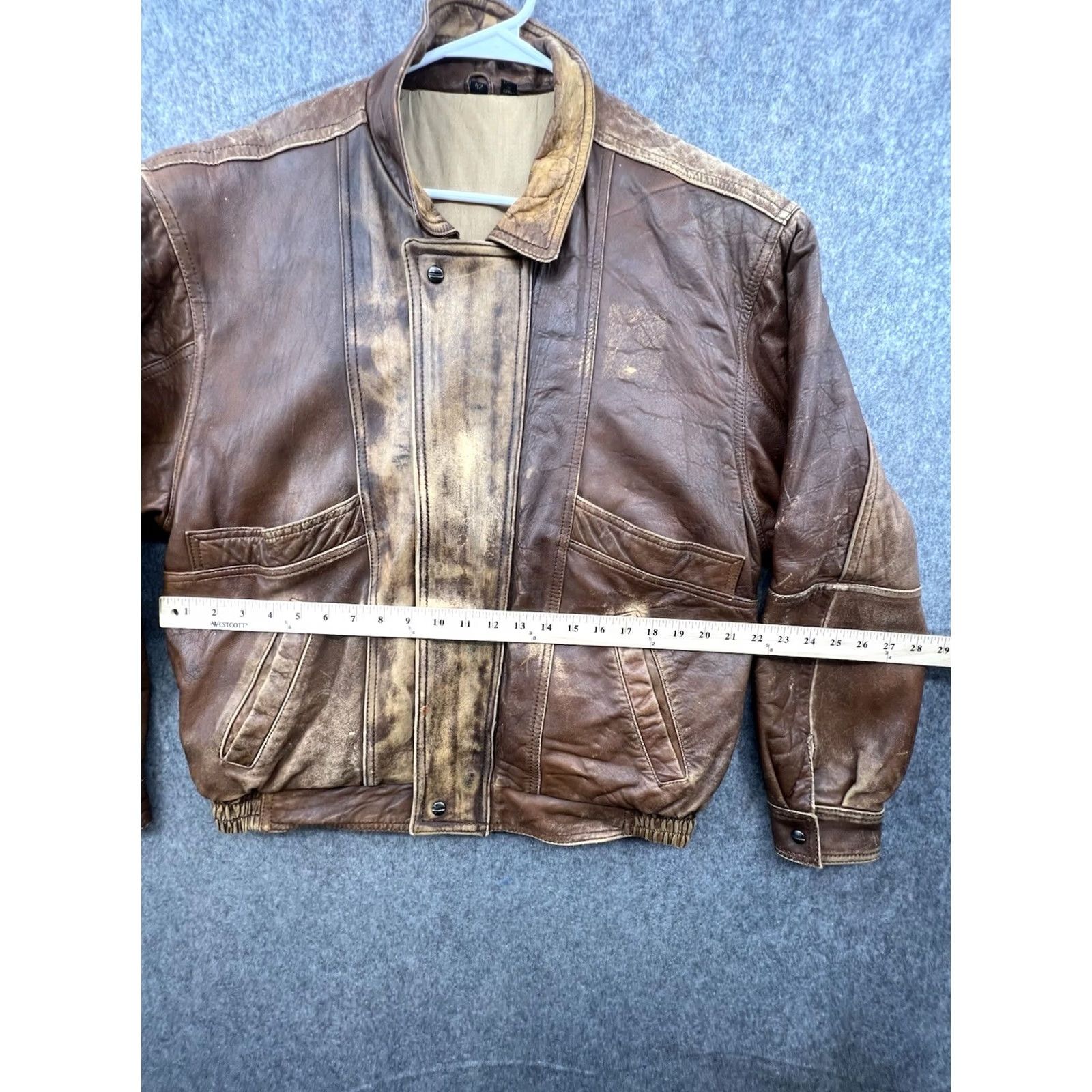 Vintage VINTAGE Mirage Bomber Jacket Brown Leather Flight Dictionary? Size US XS / EU 42 / 0 - 2 Thumbnail
