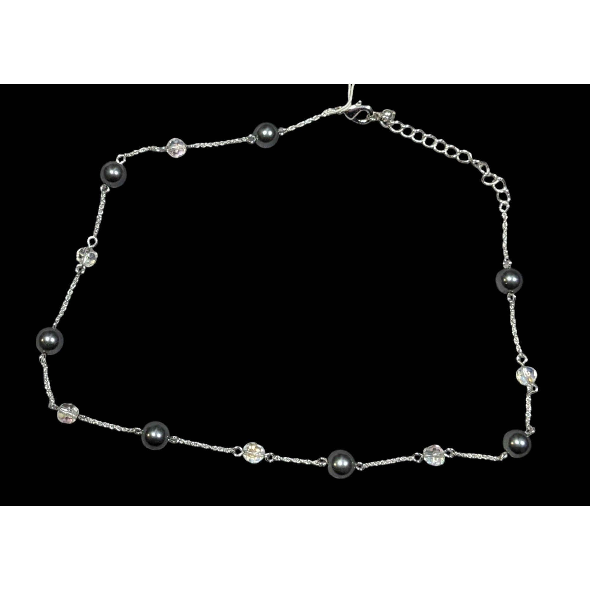 Other Napier Pearl Parfait Silver Tone Station Necklace Size ONE SIZE - 1 Thumbnail