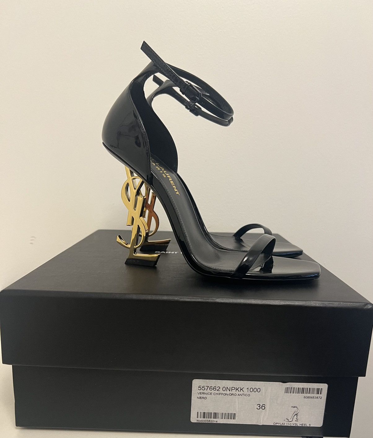 Yves Saint Laurent YSL Pumps- Vernice Chiffon/Oro Antico Size US 6 / IT 36 - 5 Thumbnail