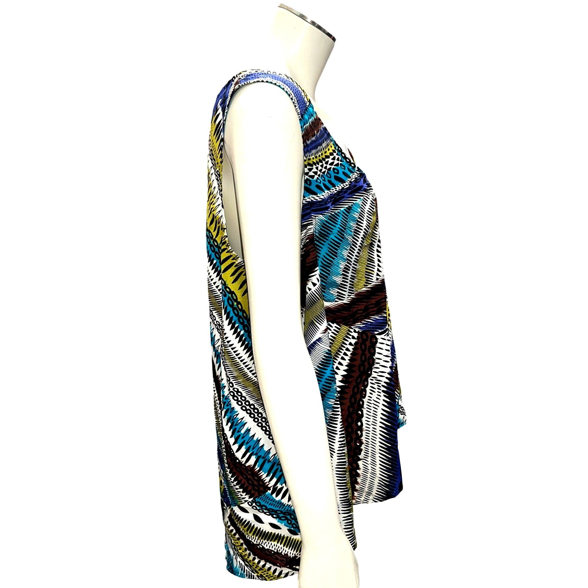Other 90 Degree Reflex Abstract Print Sleeveless Tank Top Size Lar Size L / US 10 / IT 46 - 3 Thumbnail