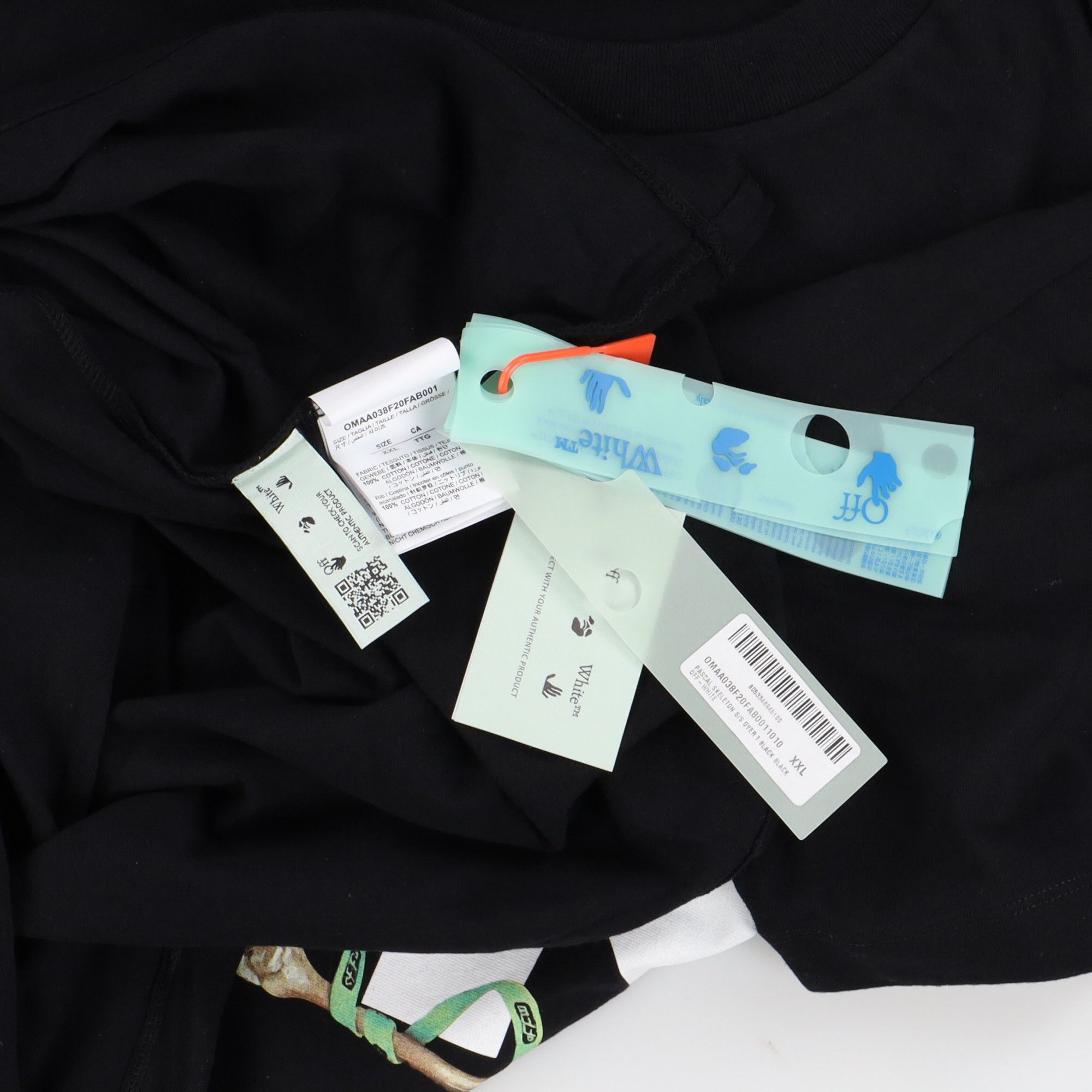 Off-White Black Pascal Skeleton Arrows Oversized T-Shirt Size US XXL / EU 58 / 5 - 7 Thumbnail
