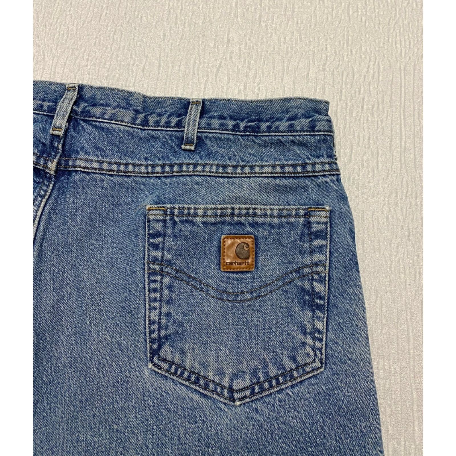 Carhartt VINTAGE Carhartt Fleece Lined Jeans 40×30 Blue B155 DST Relaxed Denim Pants Size US 40 / EU 56 - 6 Thumbnail