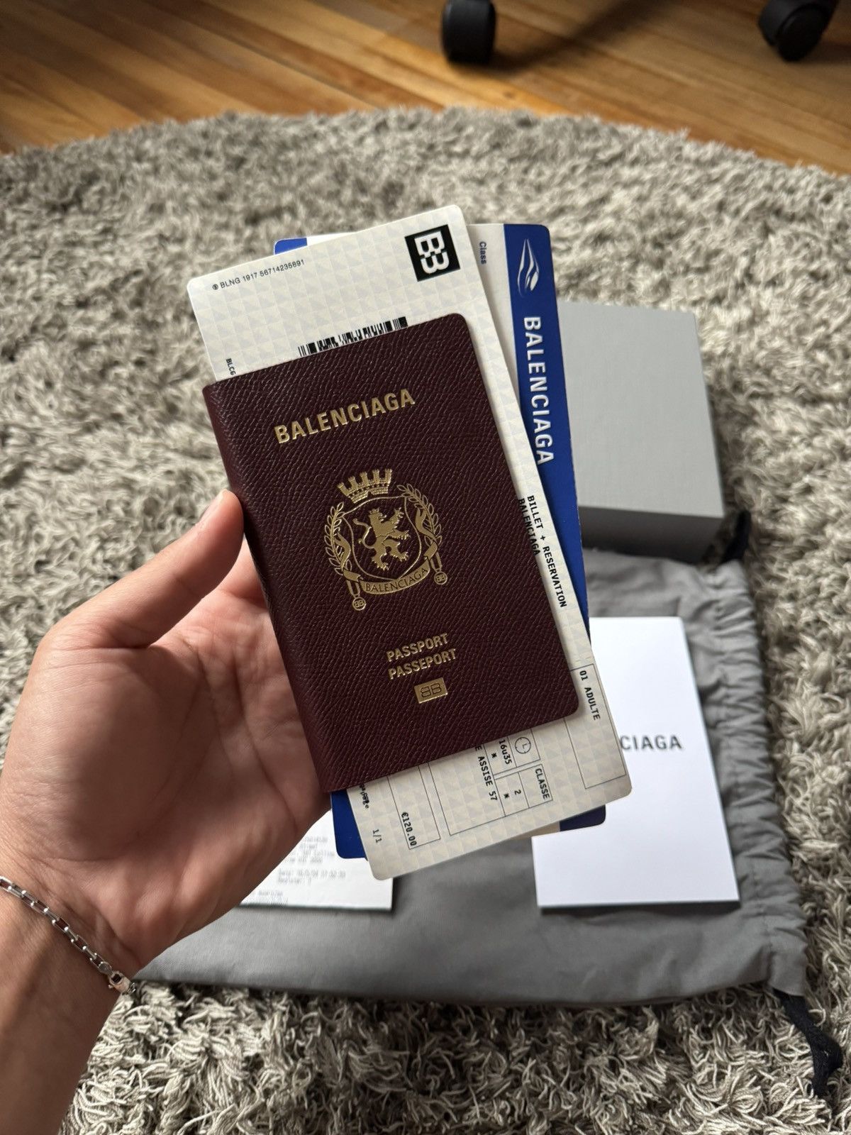 Balenciaga Balenciaga Passport Long Wallet Two Tickets Size ONE SIZE - 2 Thumbnail