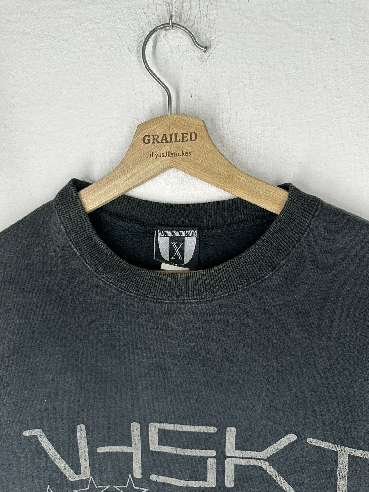 Neighborhood Vintage Neighborhood Skateboard Spell Out Logo Sweatshirt Size US XL / EU 56 / 4 - 3 Thumbnail