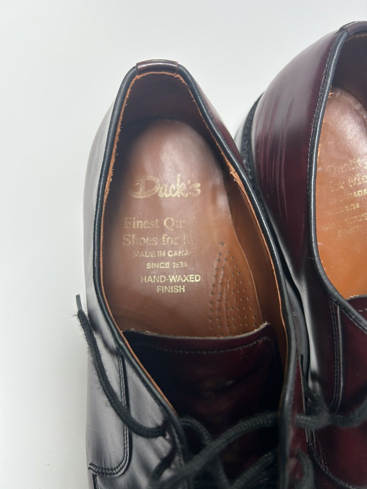 Dack's Dack’s Red Leather Derbies Size US 11.5 / EU 44-45 - 2 Thumbnail