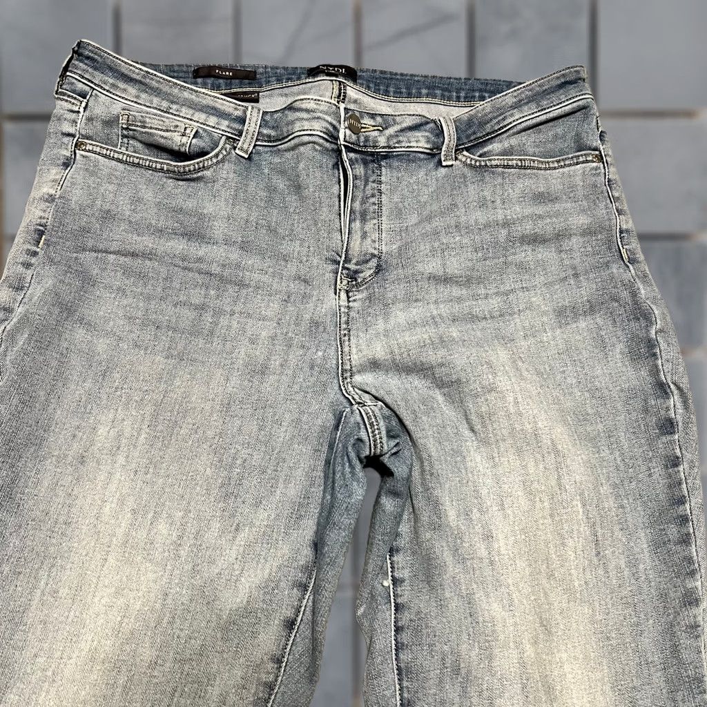 NYDJ NYDJ Relaxed Flare Cropped Jeans Womens 16 High Rise Wide Leg Pants Blue 16 Regular Flared Women Size 38" / US 16 / IT 52 - 1 Thumbnail