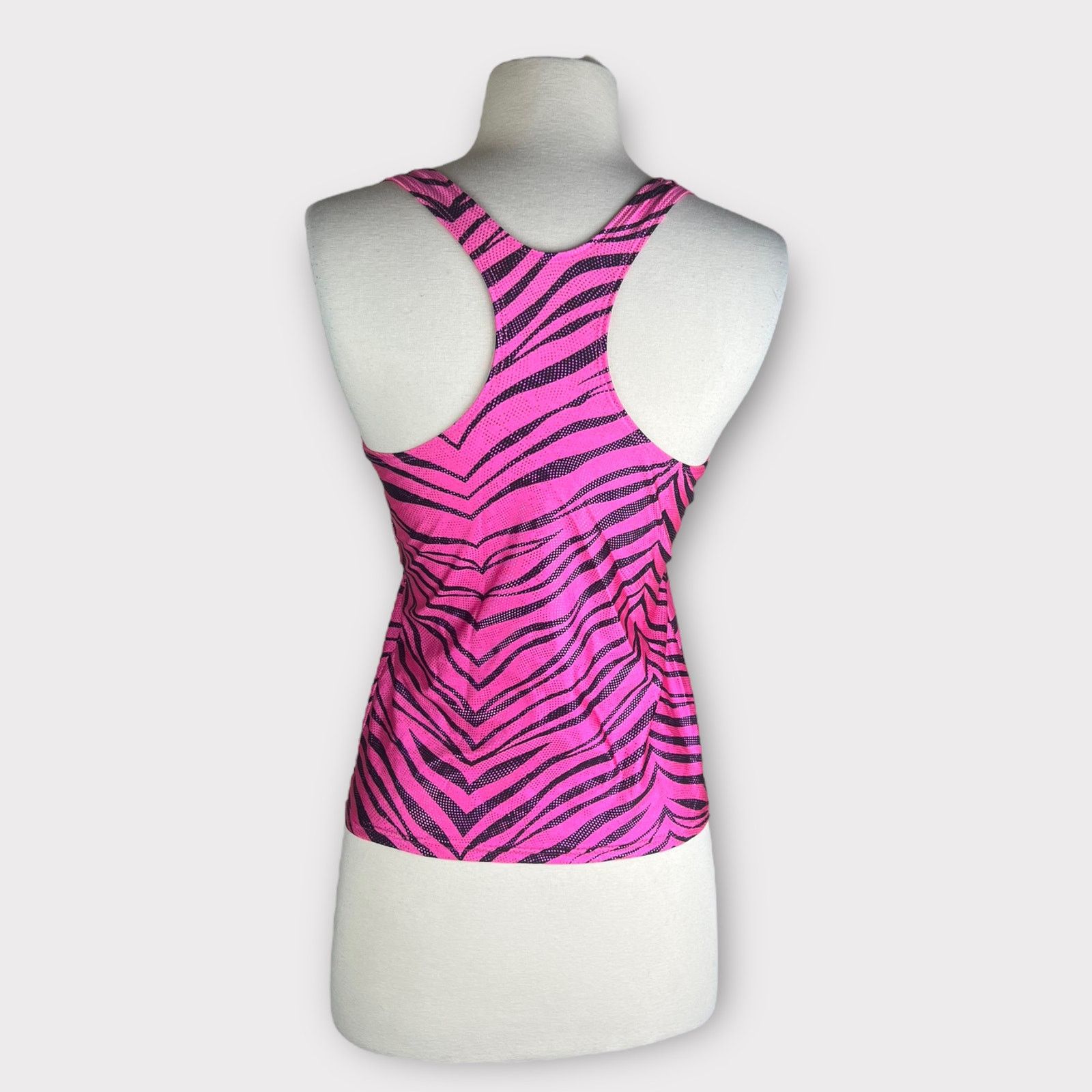 Vintage Pizzazz Performance Wear Animal Print Racer Back Top Size L / US 10 / IT 46 - 5 Thumbnail