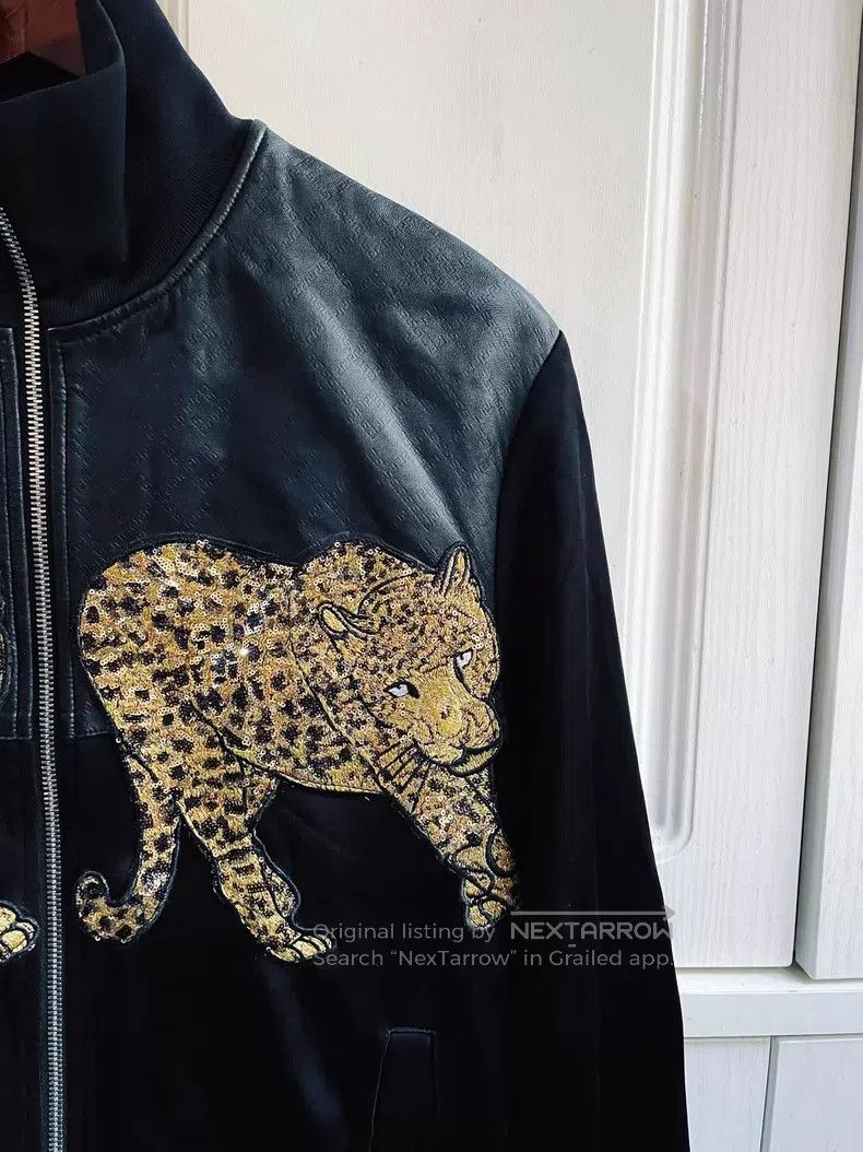 Versace Versace Double leopard embroidered heavy craft sheepskin s Size US L / EU 52-54 / 3 - 5 Thumbnail
