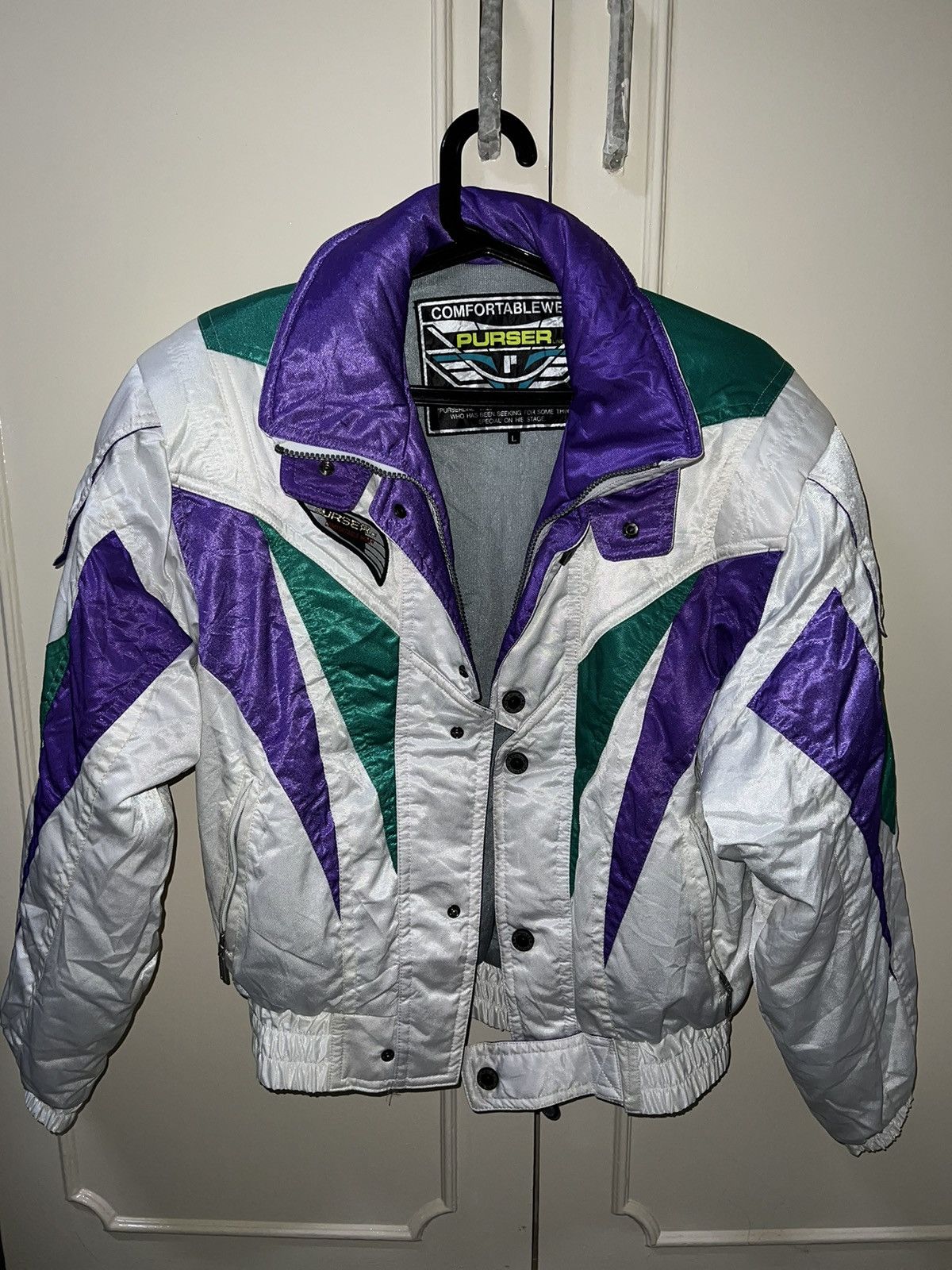 image of Ski x Vintage Purser Line Pu-2201J in White, Men's (Size Large)