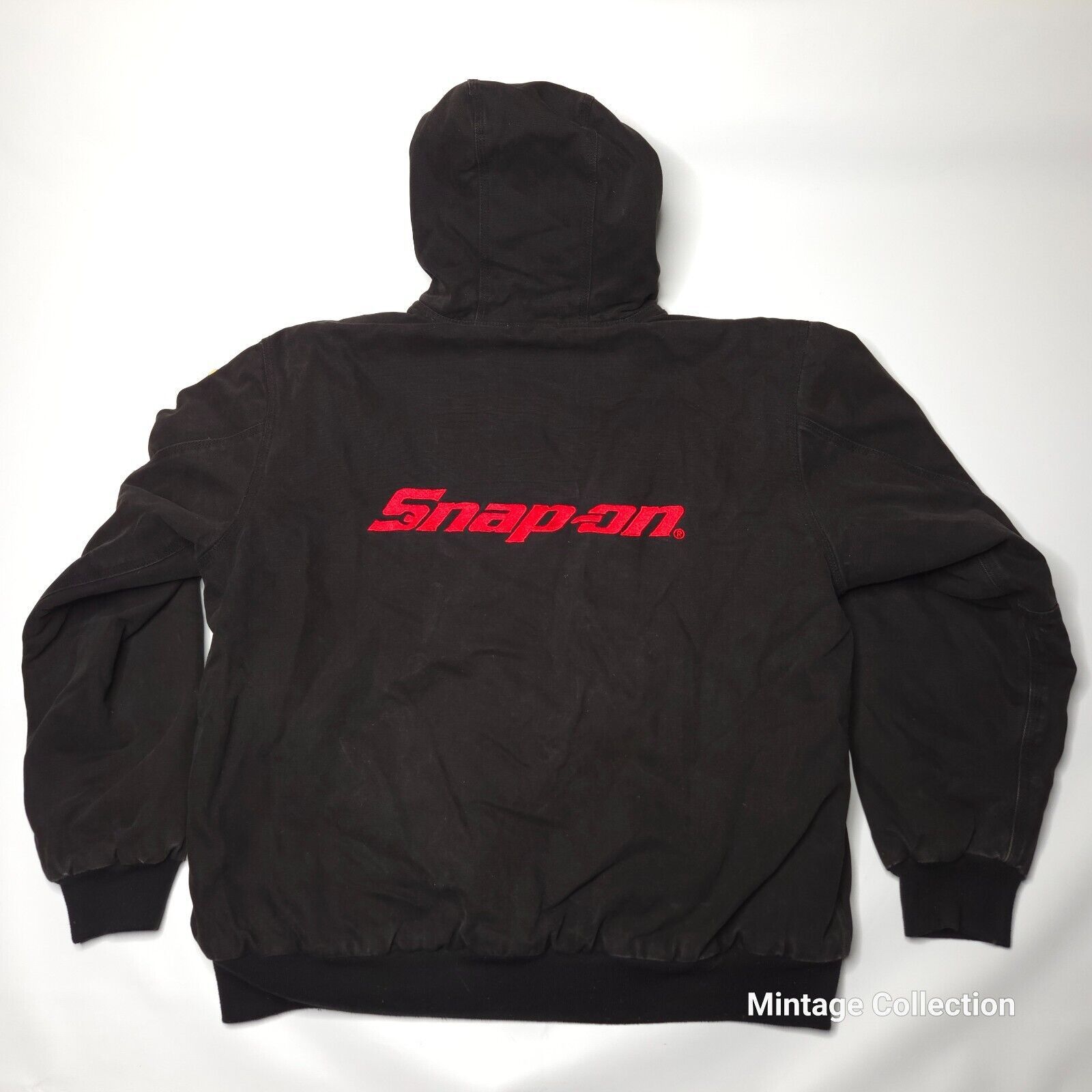 Other SNAP ON EMBROIDERED BLACK WORKWEAR INSULATED CANVAS JACKET Size US XL / EU 56 / 4 - 12 Thumbnail