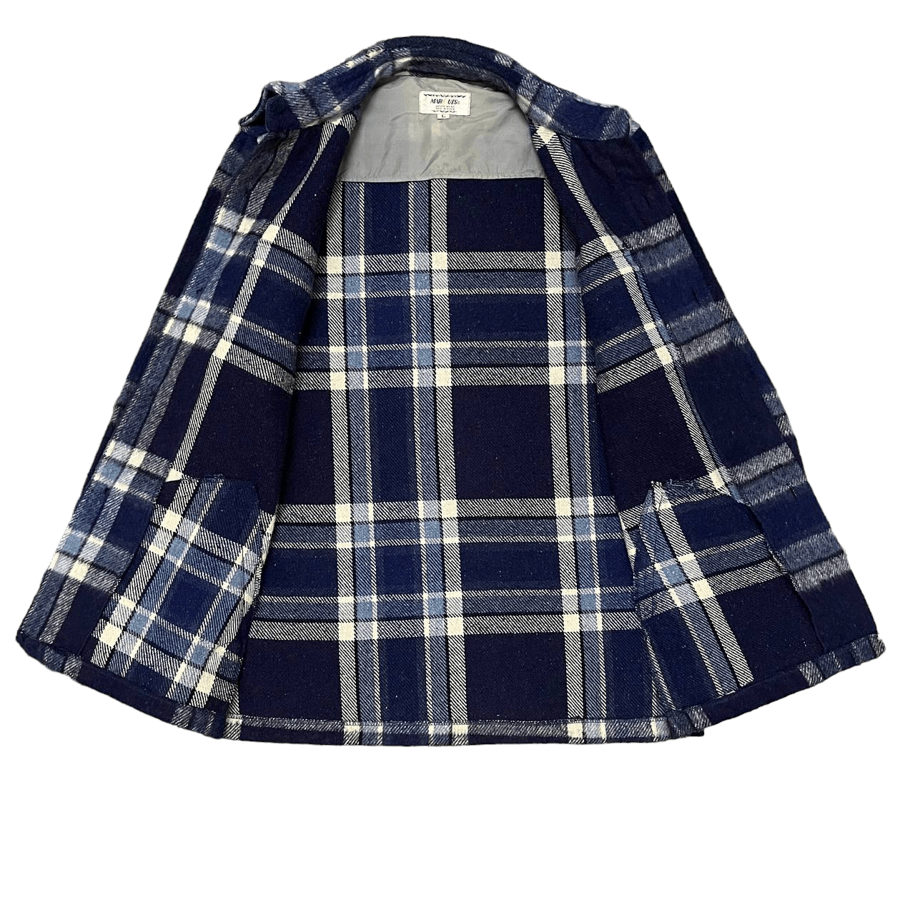 Japanese Brand Vintage Marquis Wool Plaid Jacket Flannel Size US L / EU 52-54 / 3 - 5 Thumbnail
