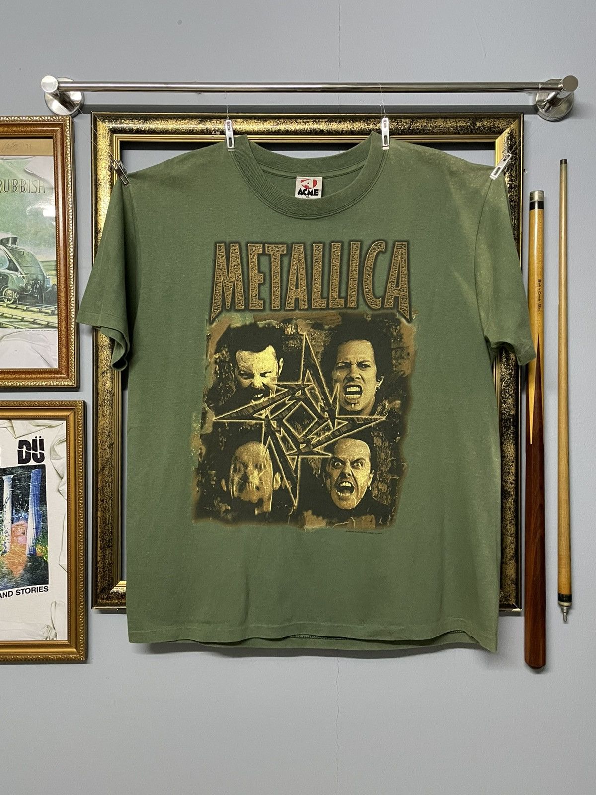 Vintage Vintage 1998 Og Metallica Tour Single Stitch Sunfaded Tee Size US XL / EU 56 / 4 - 1 Thumbnail