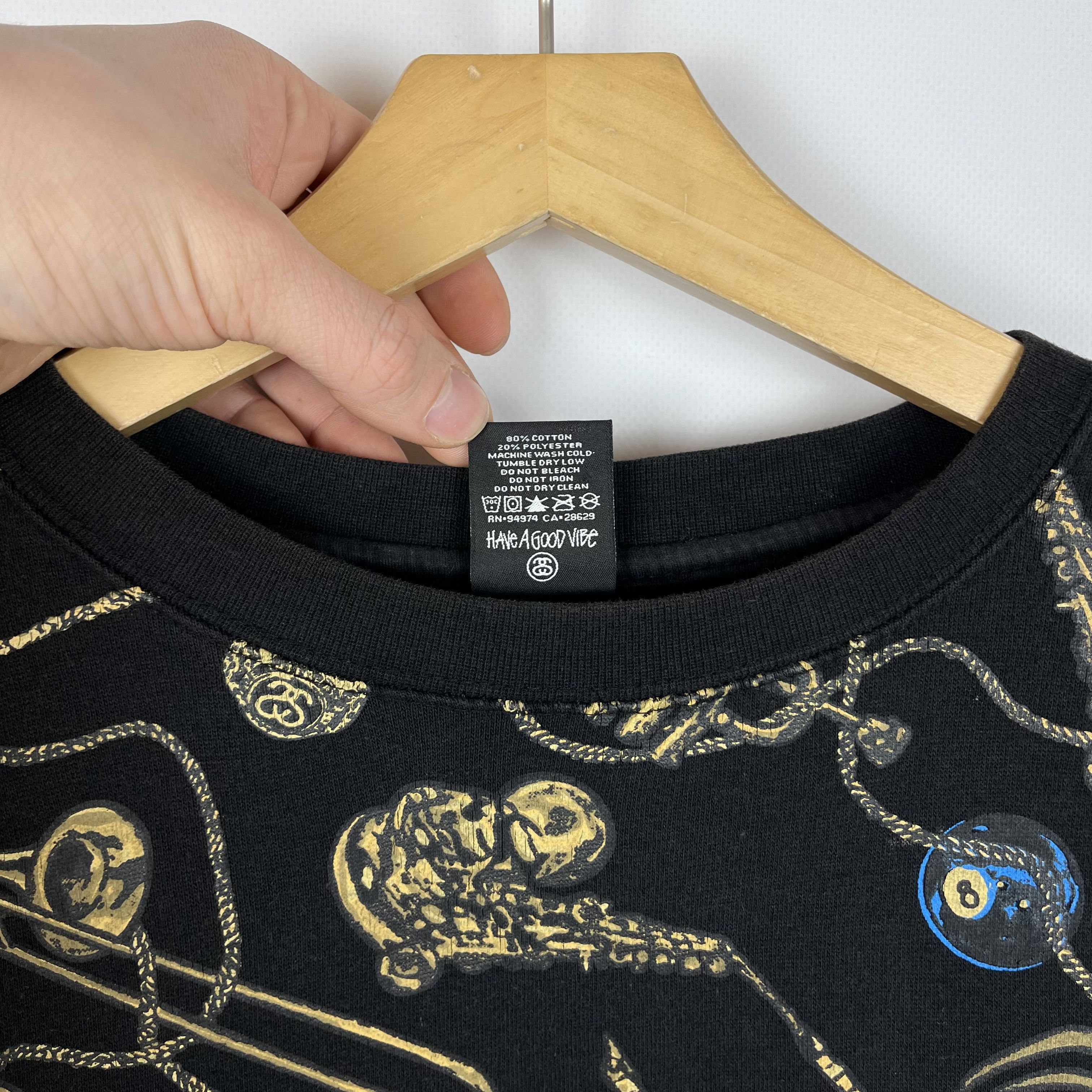Stussy Vintage Stussy All Over Print Jazz Sweatshirt 90’s Size US XL / EU 56 / 4 - 12 Thumbnail
