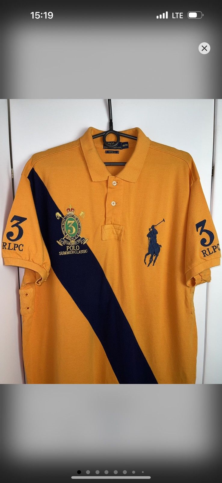 Polo Ralph Lauren × Vintage Vintage polo Ralph Lauren big logo size XL-XXL orange rare Size US XL / EU 56 / 4 - 2 Thumbnail