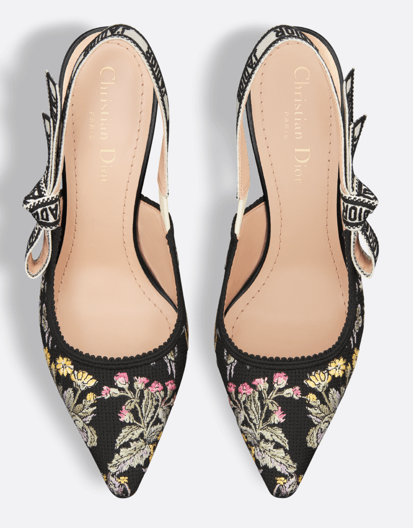 Dior Dior J'adior Chardons Floral Slingback Pump Sandal Heel 38 Size US 8 / IT 38 - 8 Thumbnail