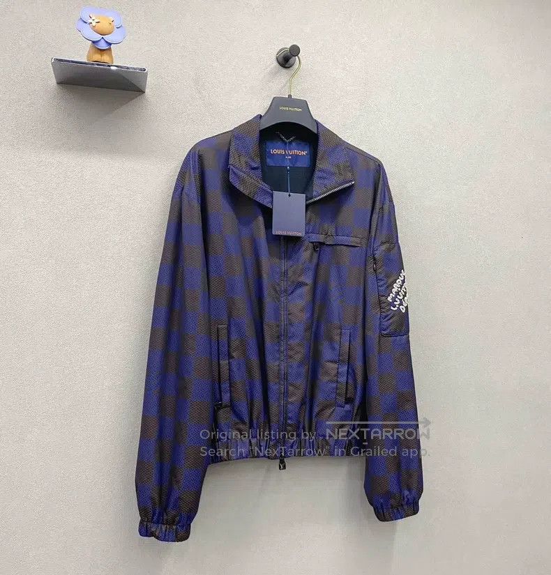 Louis Vuitton Louis Vuitton Fei Dong Co-branded Blue Checkerboard Embroi Size US S / EU 44-46 / 1 - 4 Thumbnail