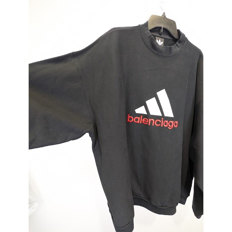 Adidas × Balenciaga o1rshd1 Sweatshirts in Black Size US L / EU 52-54 / 3 - 8 Thumbnail