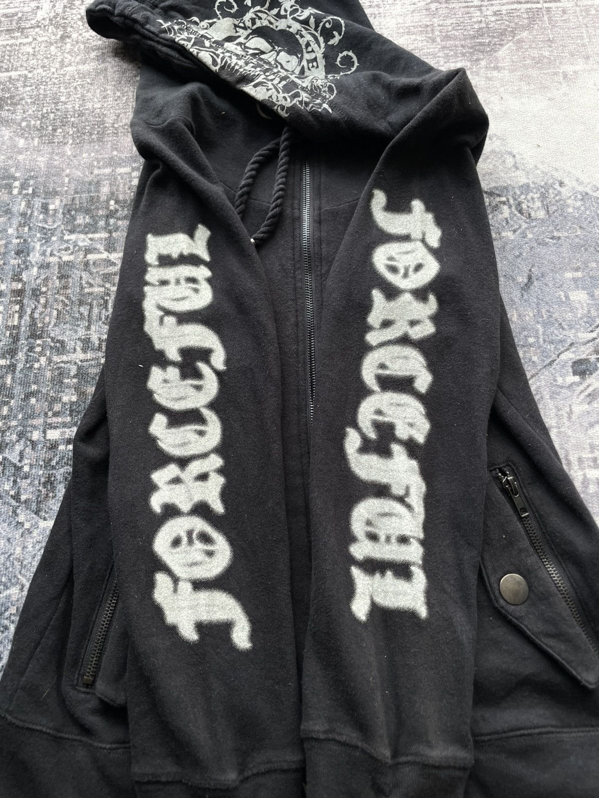 Dig Deep Y2K Dig Deep Punk Studed Skulls Hoodie Size US M / EU 48-50 / 2 - 6 Thumbnail
