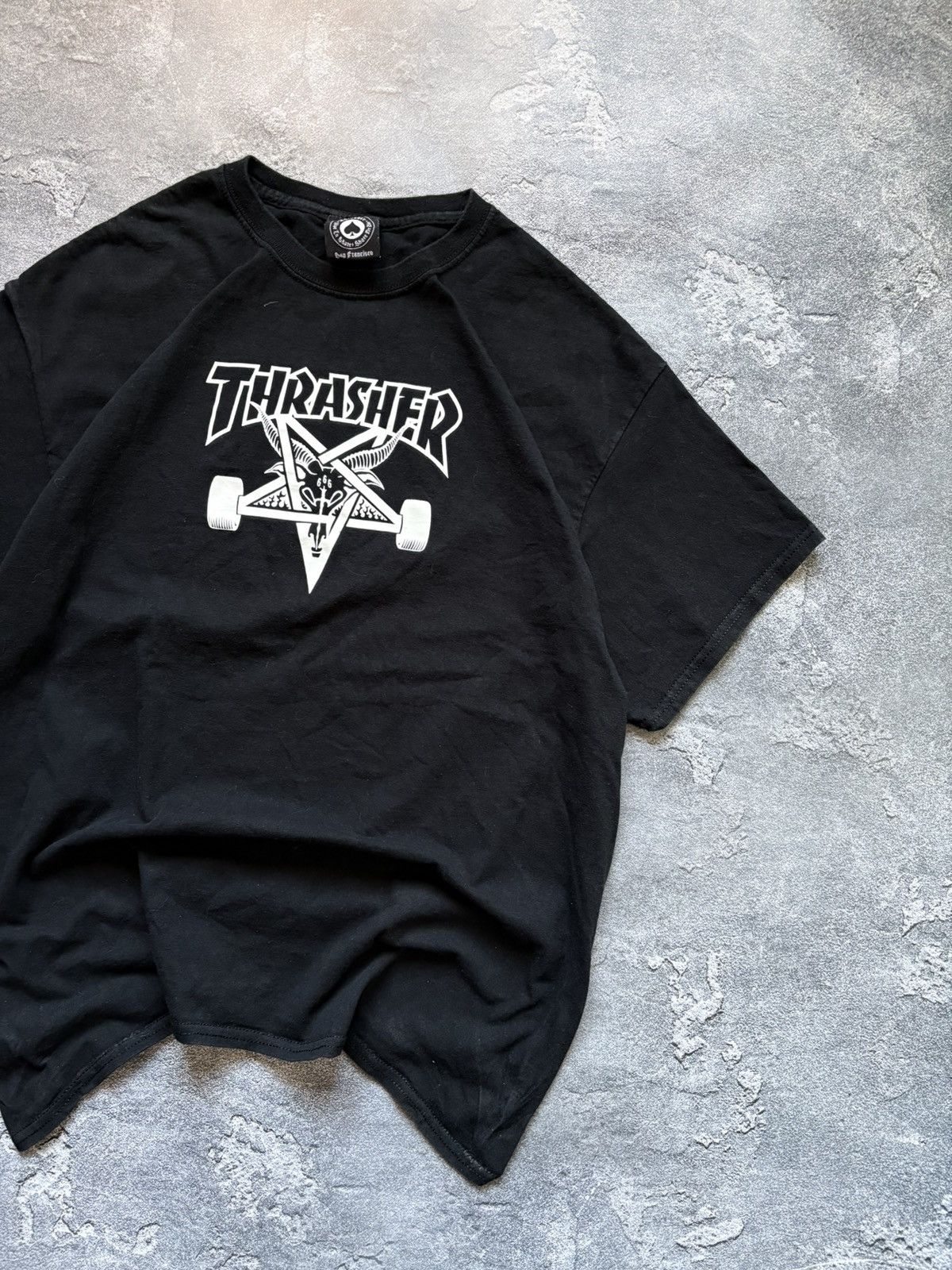 Thrasher Vintage Thrasher Skateboard Pentagram 666 Logo Y2K T-Shirt Size US XL / EU 56 / 4 - 4 Thumbnail