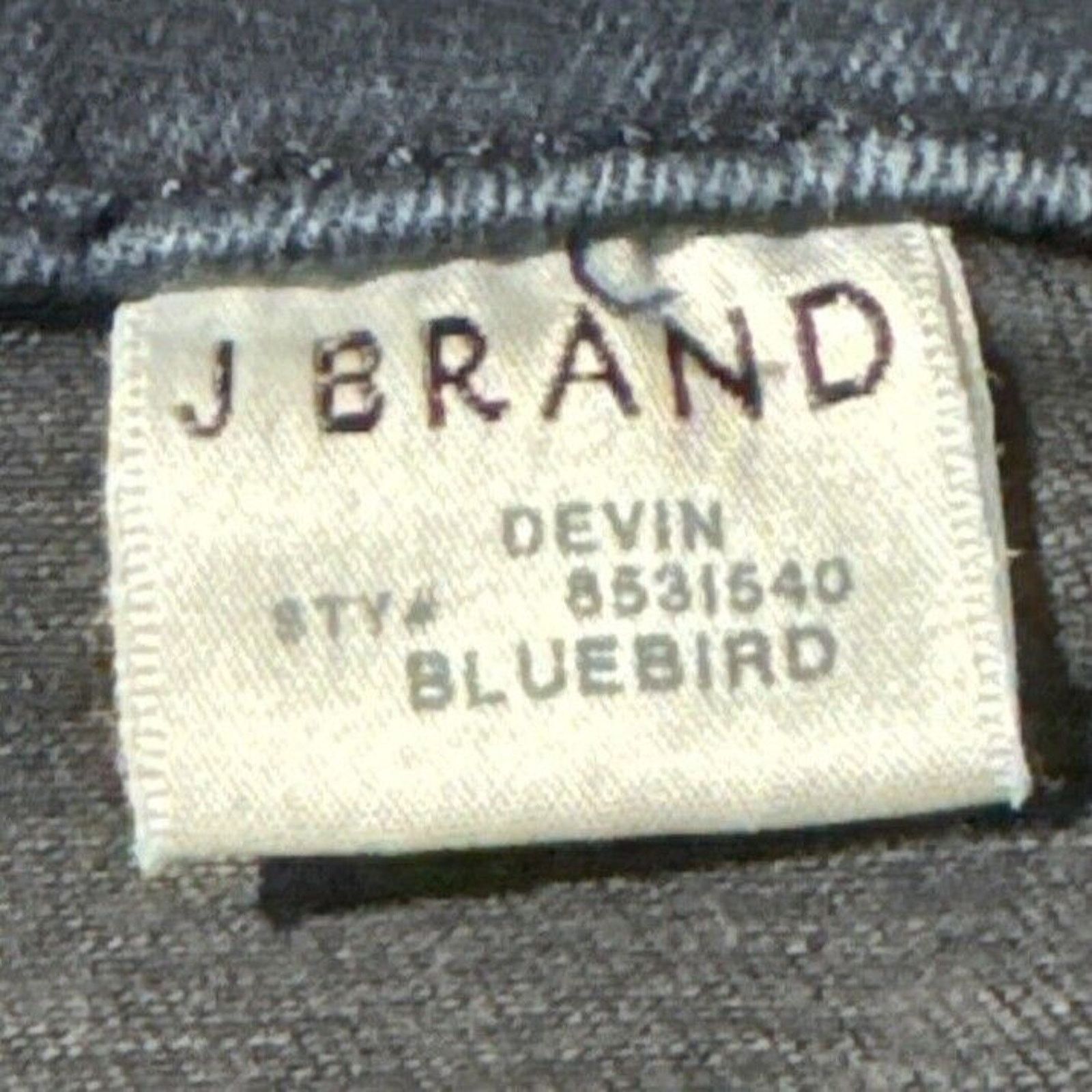 J Brand J Brand Jeans Womens 27 Devin Skinny Dark Wash Bluebird Size 27" / US 4 / IT 40 - 7 Thumbnail