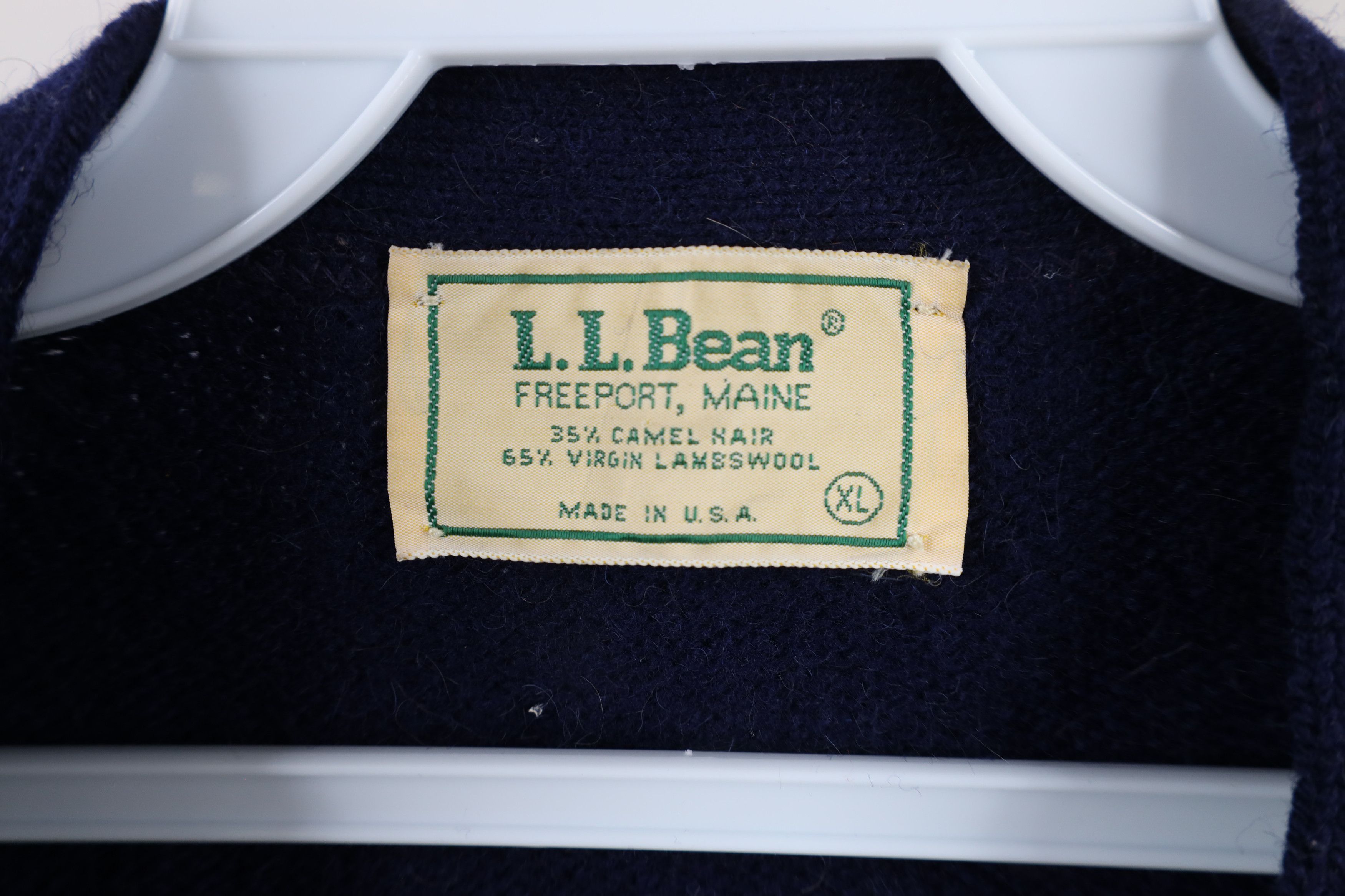 L.L. Bean Vintage 70s LL Bean Hair Wool Knit Cardigan Sweater USA Size US XL / EU 56 / 4 - 7 Thumbnail