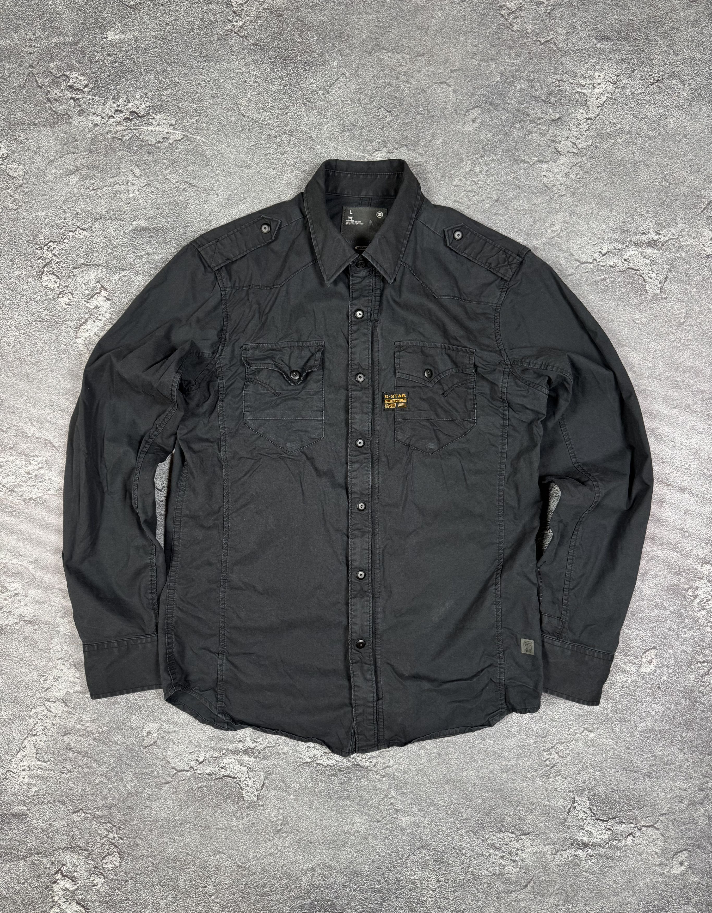 G-Star G-Star RAW Faded Button Long Sleeve Shirt Military Size L Size US L / EU 52-54 / 3 - 1 Thumbnail