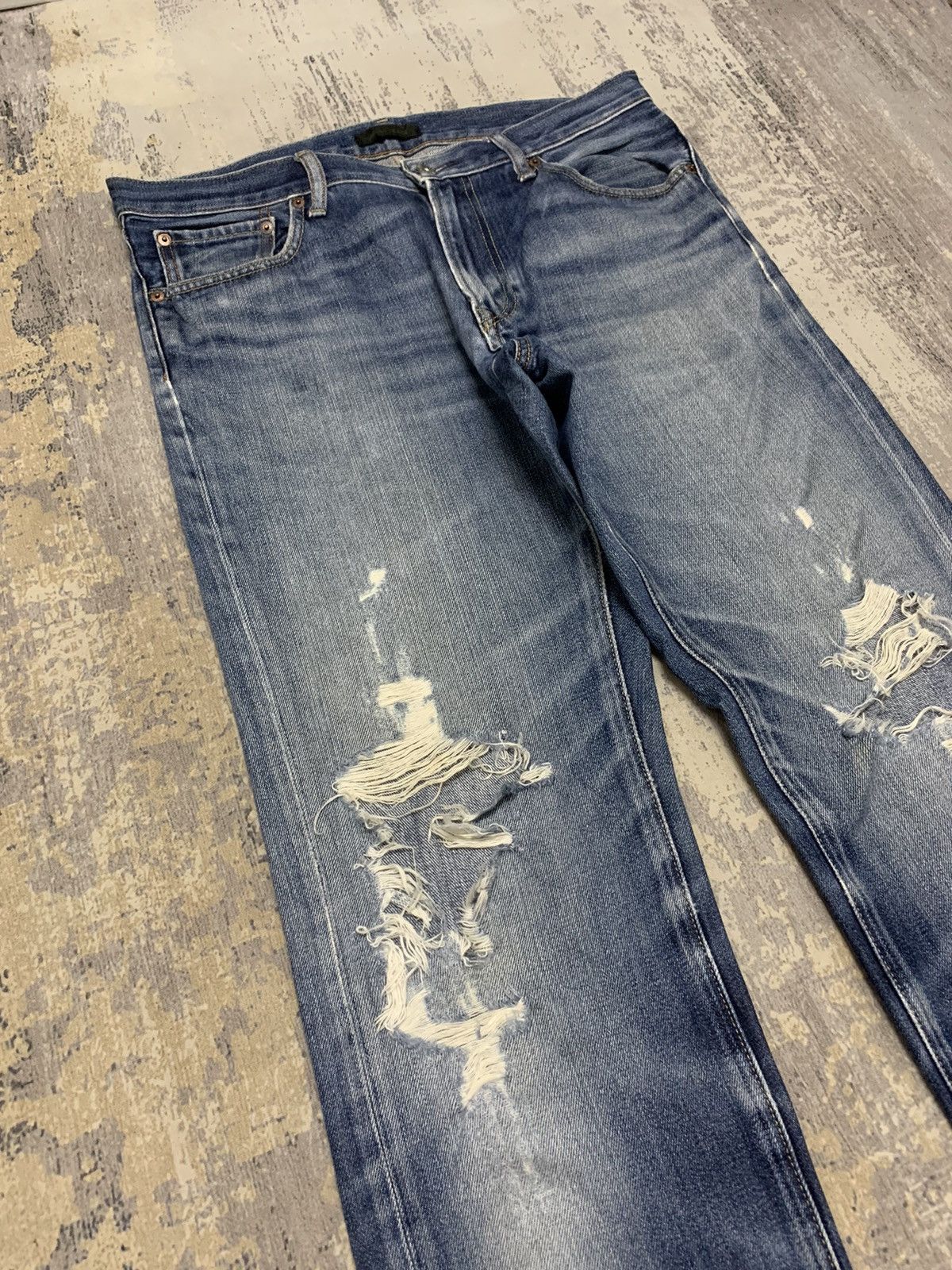 Hysteric Glamour Japanese Uniqlo Hysteric Glamour Distressed Style Jeans Size US 34 / EU 50 - 2 Thumbnail