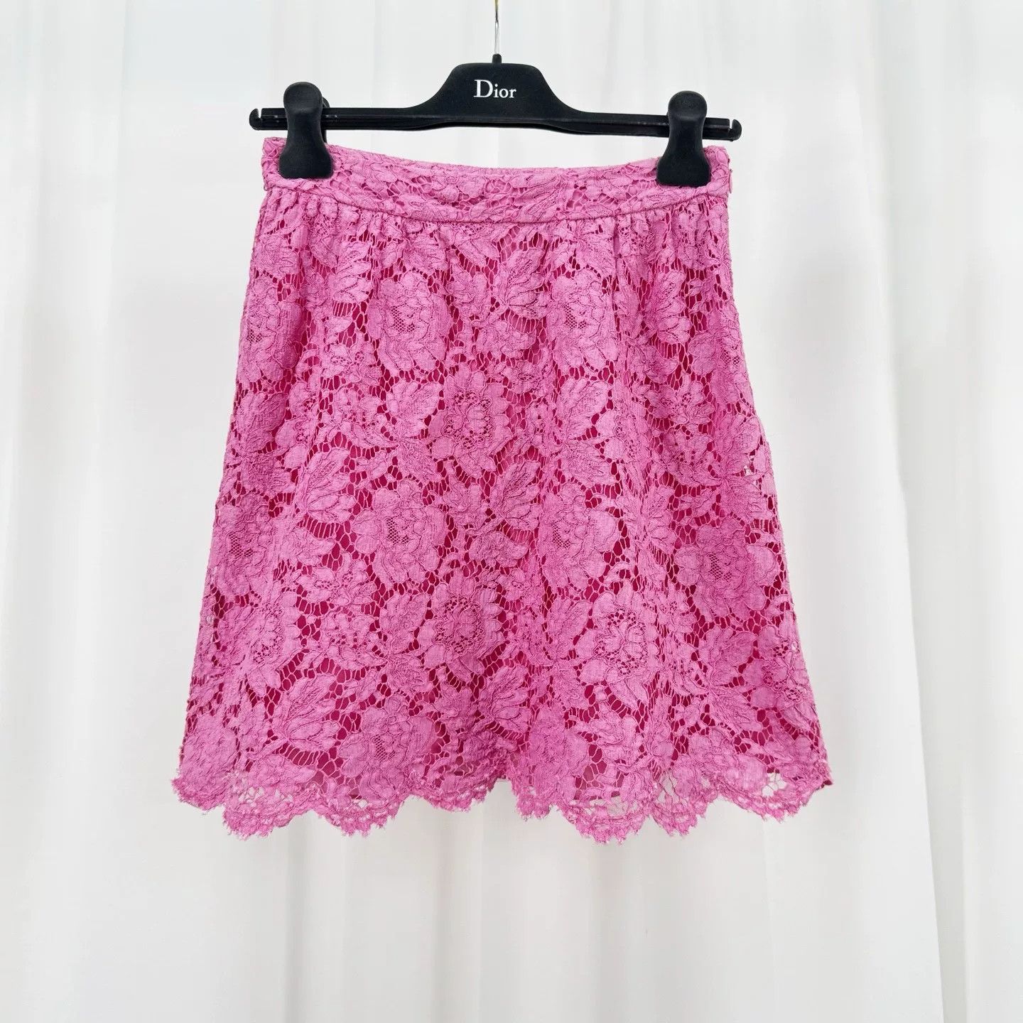 Valentino Valentino Embroidered Lace Double-Layer Skirt Size 40" / US 18 - 1 Thumbnail