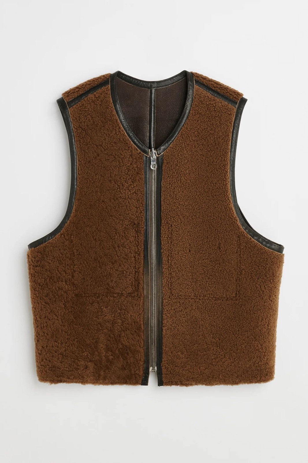 Our Legacy OUR LEGACY REVERSIBLE SHEARLING VEST, Rustic Grain Brown Size US S / EU 44-46 / 1 - 6 Thumbnail