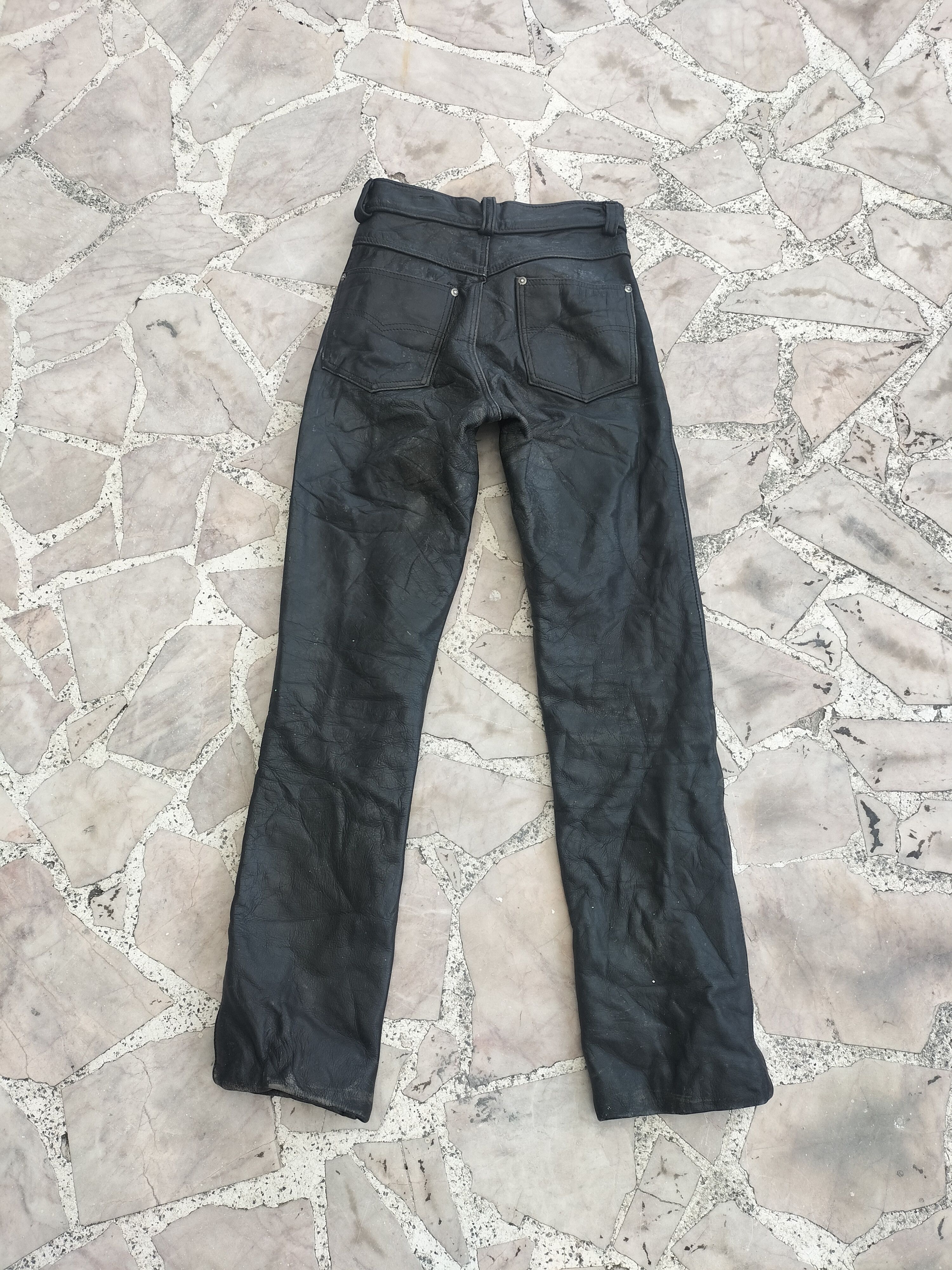 Schott Schott Genuine Leather Leather Pants Vintage Size 26" / US 2 / IT 38 - 5 Thumbnail