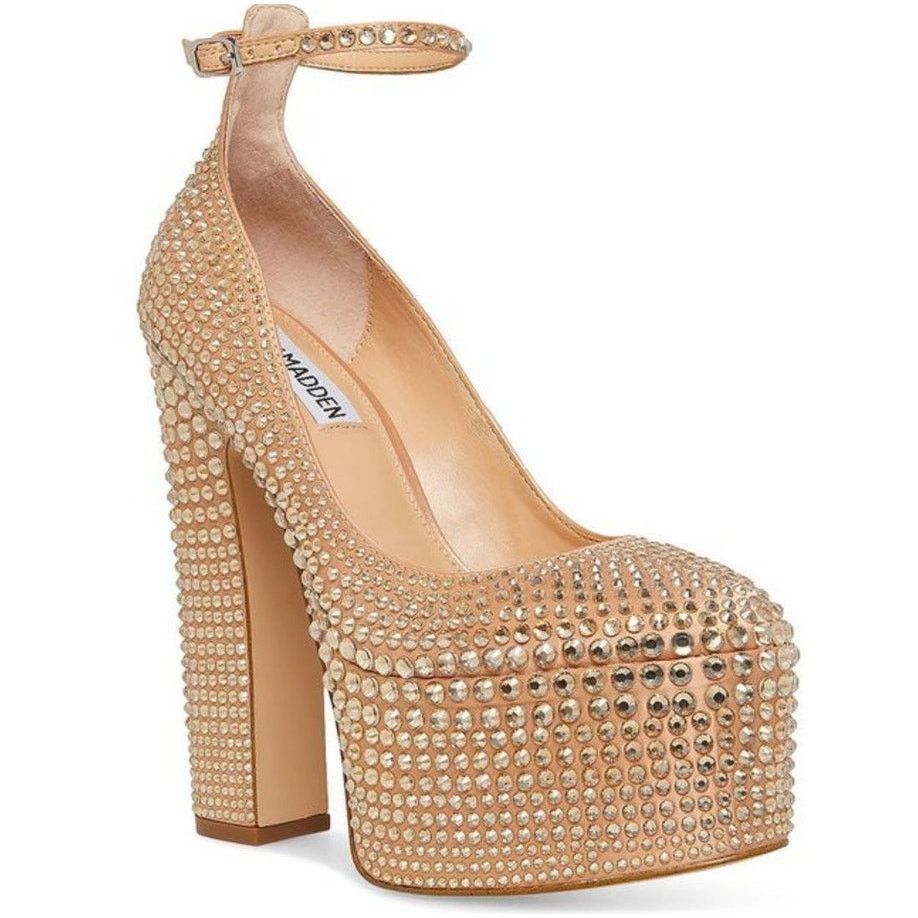 Steve Madden STEVE MADDEN Skyrise Rhinestone Platform Pumps -Sz 9.5 NEW Size US 9.5 / IT 39.5 - 6 Thumbnail