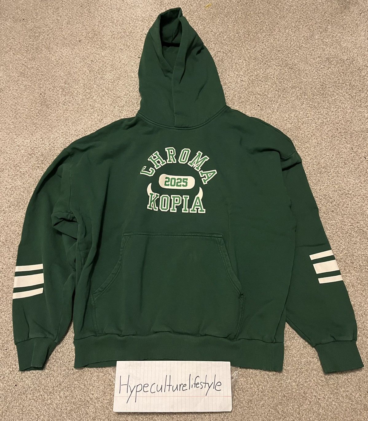 Golf Wang × Tyler The Creator Chromakopia Collegiate Hoodie Green