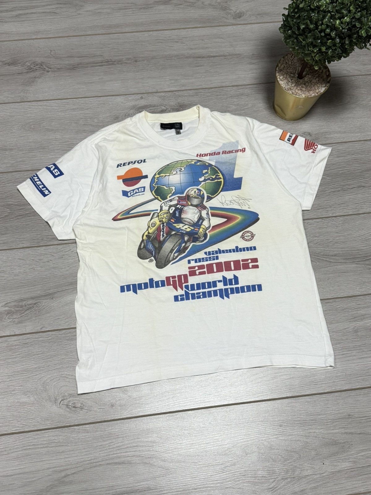 Honda Honda Repsol Gas 2002 vintage Valentino Rossi Size US M / EU 48-50 / 2 - 5 Thumbnail