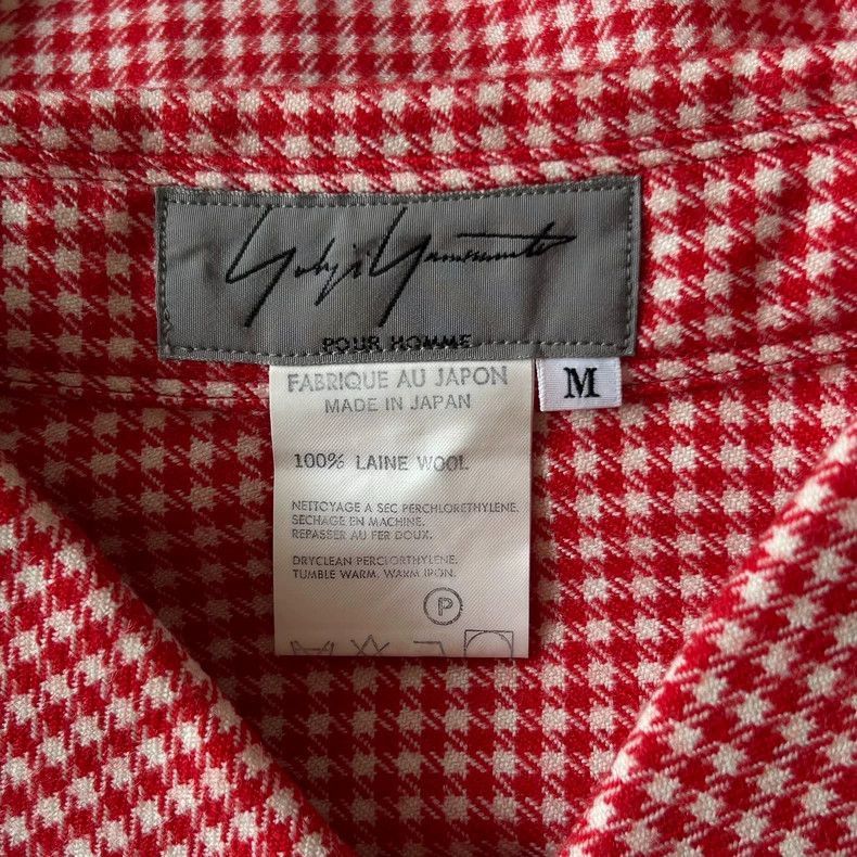 Yohji Yamamoto Yohji Yamamoto Yohji Yamamoto Red Checkered Shirt Size US M / EU 48-50 / 2 - 7 Thumbnail