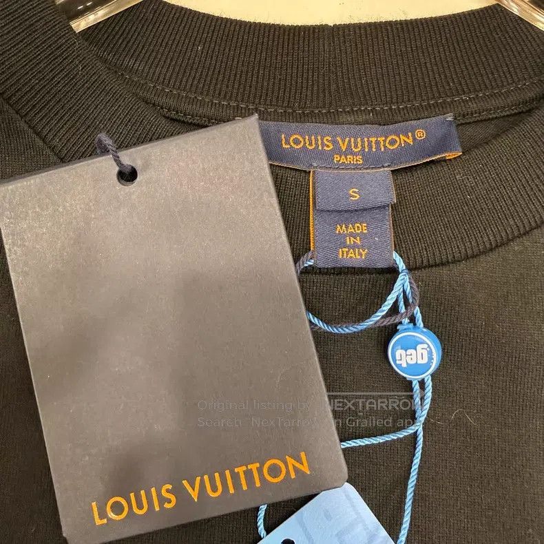 Louis Vuitton Louis Vuitton 25 black steel logo loose short sleeves Size US S / EU 44-46 / 1 - 4 Thumbnail