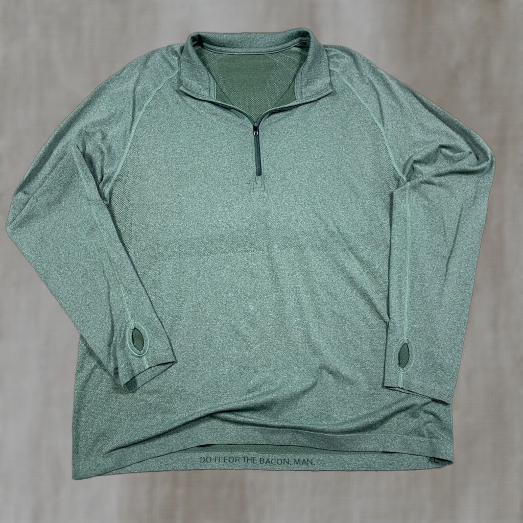 Lululemon Lululemon Metal Vent Tech Pullover Mens XL Green 1/4 Zip Long Sleeve Running Top Size US XL / EU 56 / 4 - 1 Thumbnail