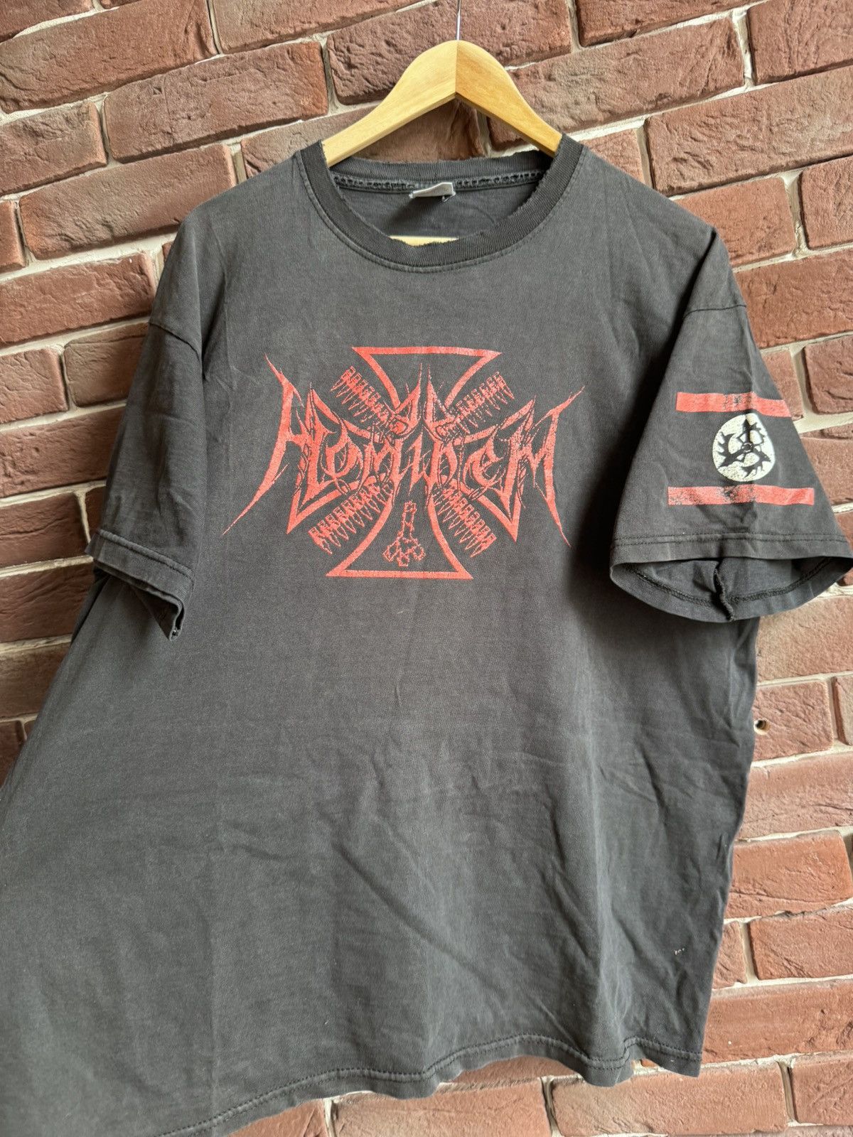 Band Tees Rare Vintage Ad Hominem 00s Black Metal Band T-Shirt Size US L / EU 52-54 / 3 - 2 Thumbnail