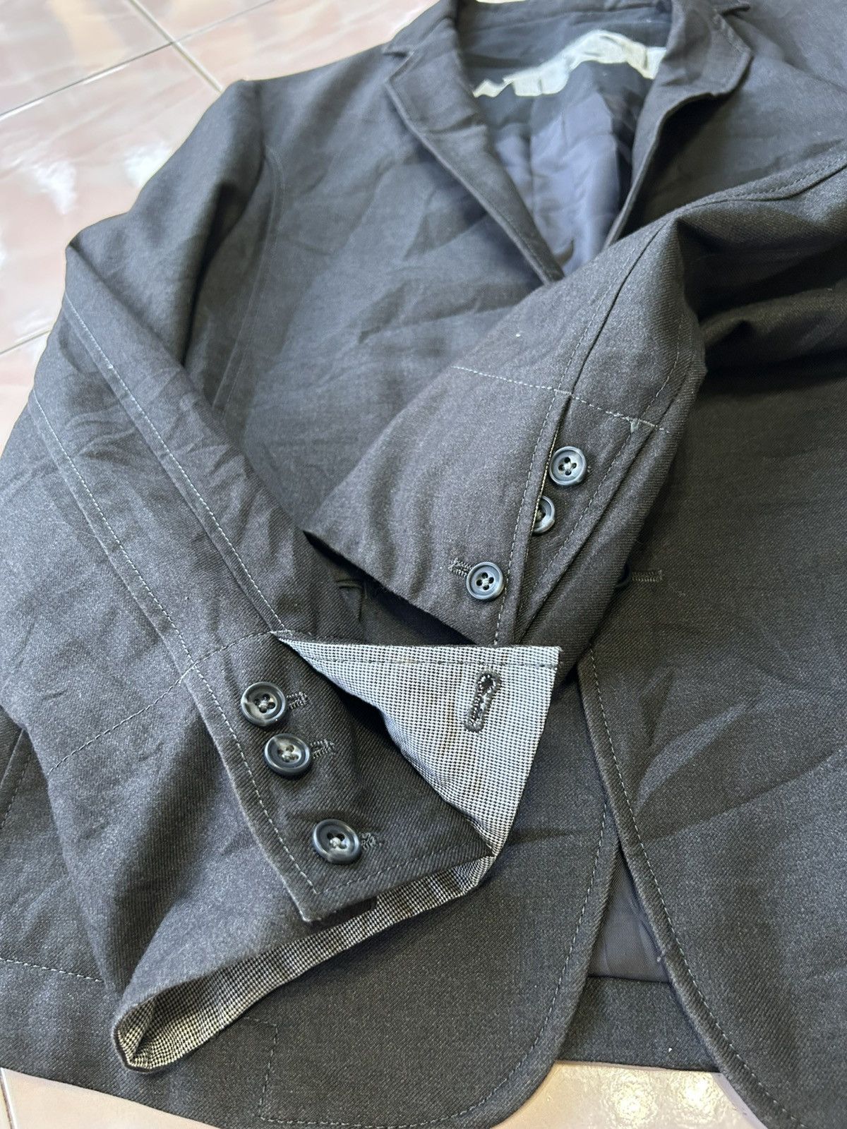 Japanese Brand PPFM Brown N Sugar Blazer Jacket Size L / US 10 / IT 46 - 9 Thumbnail
