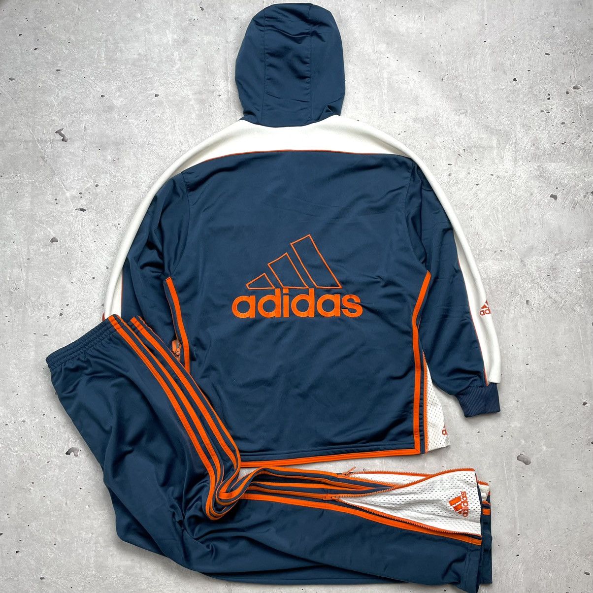 Adidas Vintage 90’s Adidas tracksuit S blue big logo retro y2k Size 42S - 1 Thumbnail