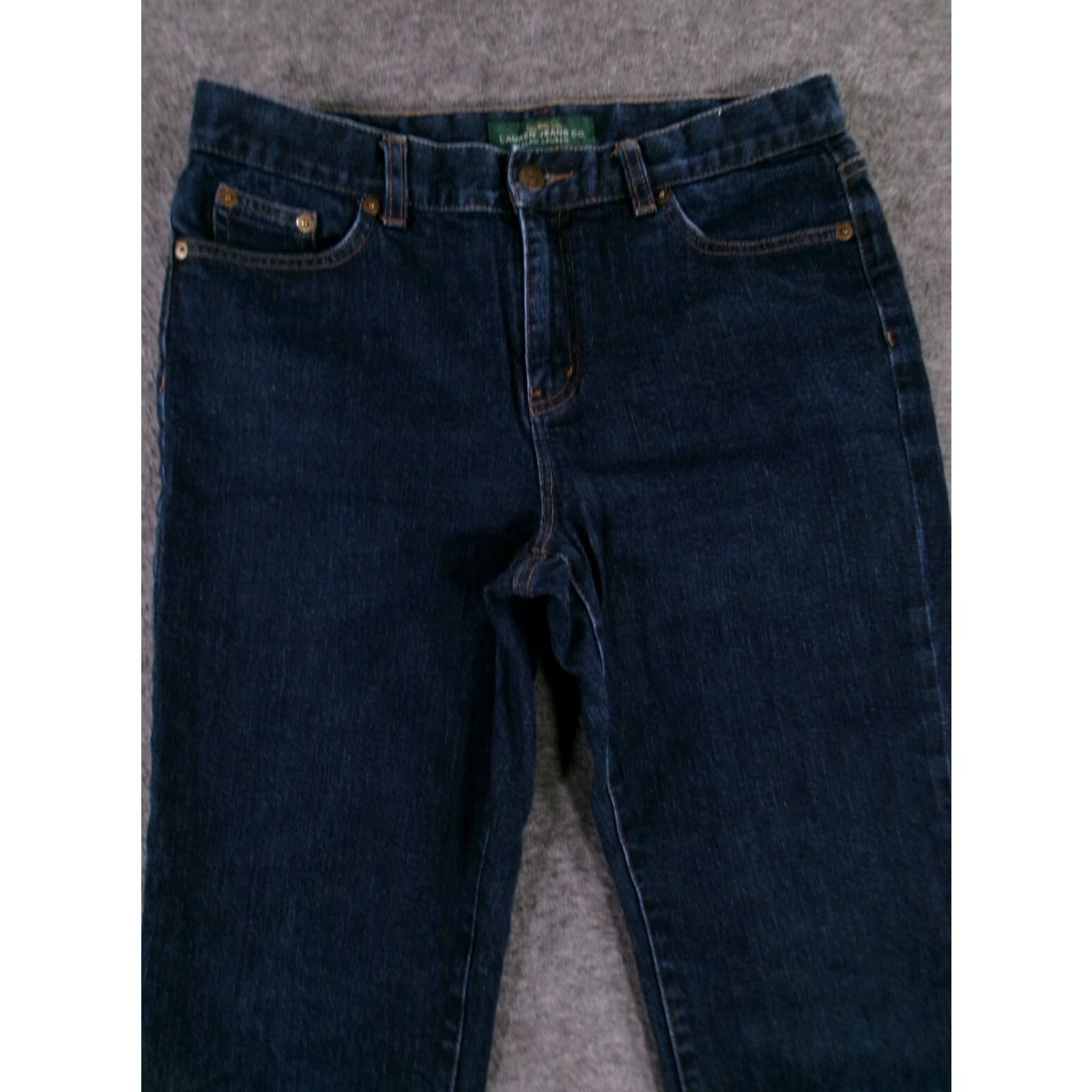 Vintage Lauren Jeans Women 6 Blue Classic Bootcut Dark Wash Capsule Causal Ralph LRL Size 28" / US 6 / IT 42 - 2 Thumbnail