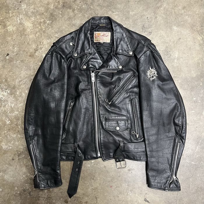 Vintage Vintage 60s / 70s Leather Motorcycle Jacket Punk ERD