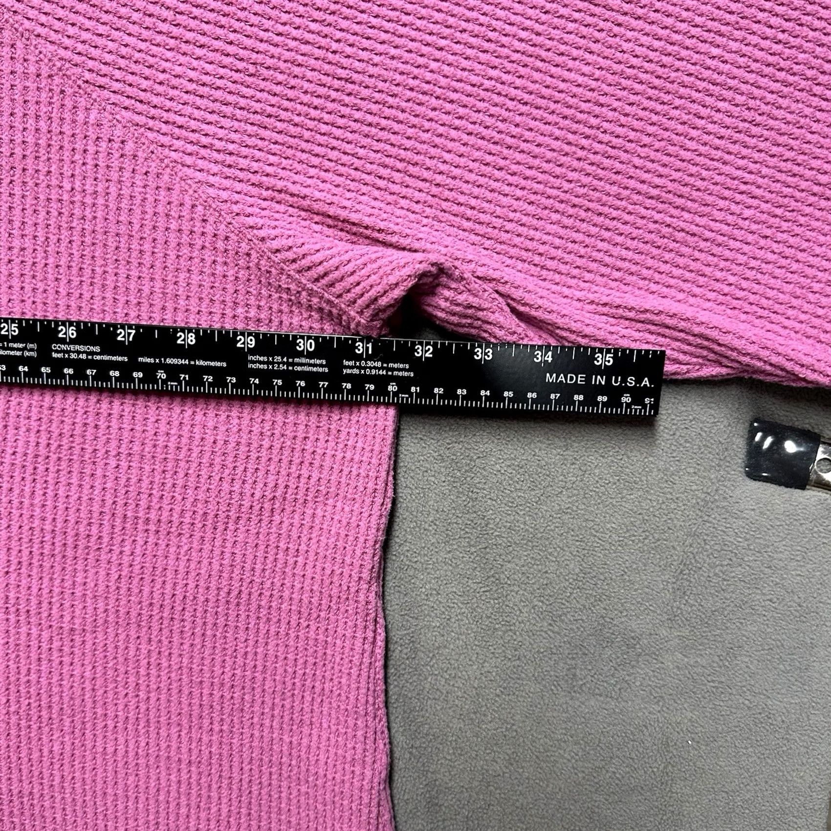 Old Navy Old Navy Shirt Womens 4X Pink Waffle Knit Henley Plush Tee Thermal Cozy EUC Size XXL / US 16-18 / IT 52-54 - 7 Thumbnail